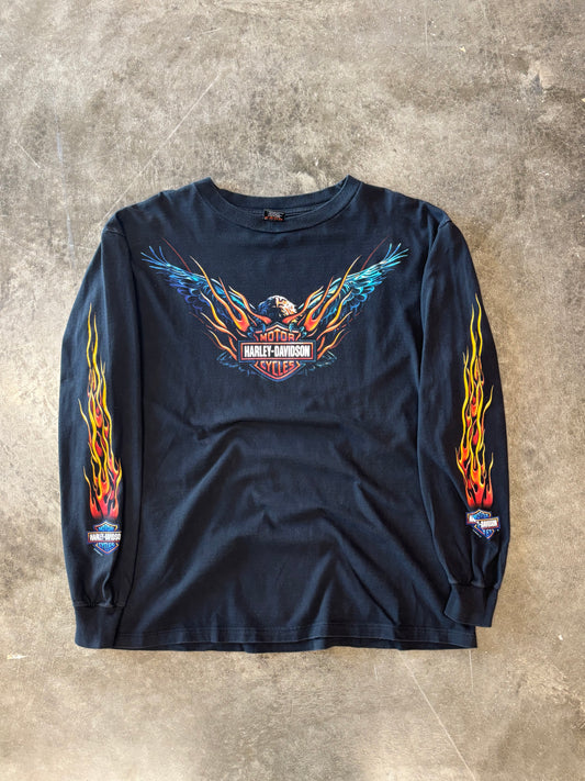 Vintage Harley Davidson Eagle long sleeve size xl