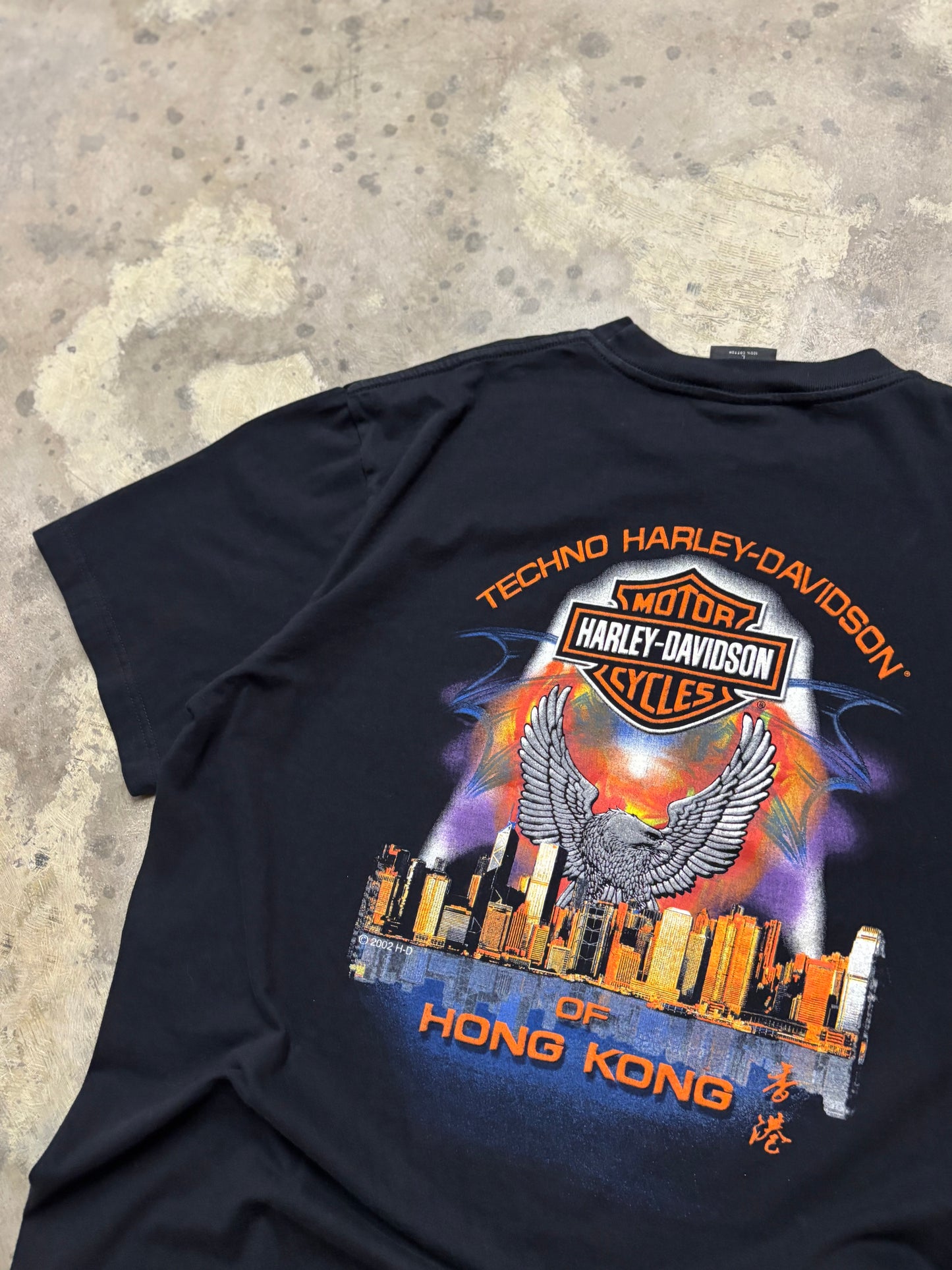 Vintage Harley Davidson Lightning Stack shirt large
