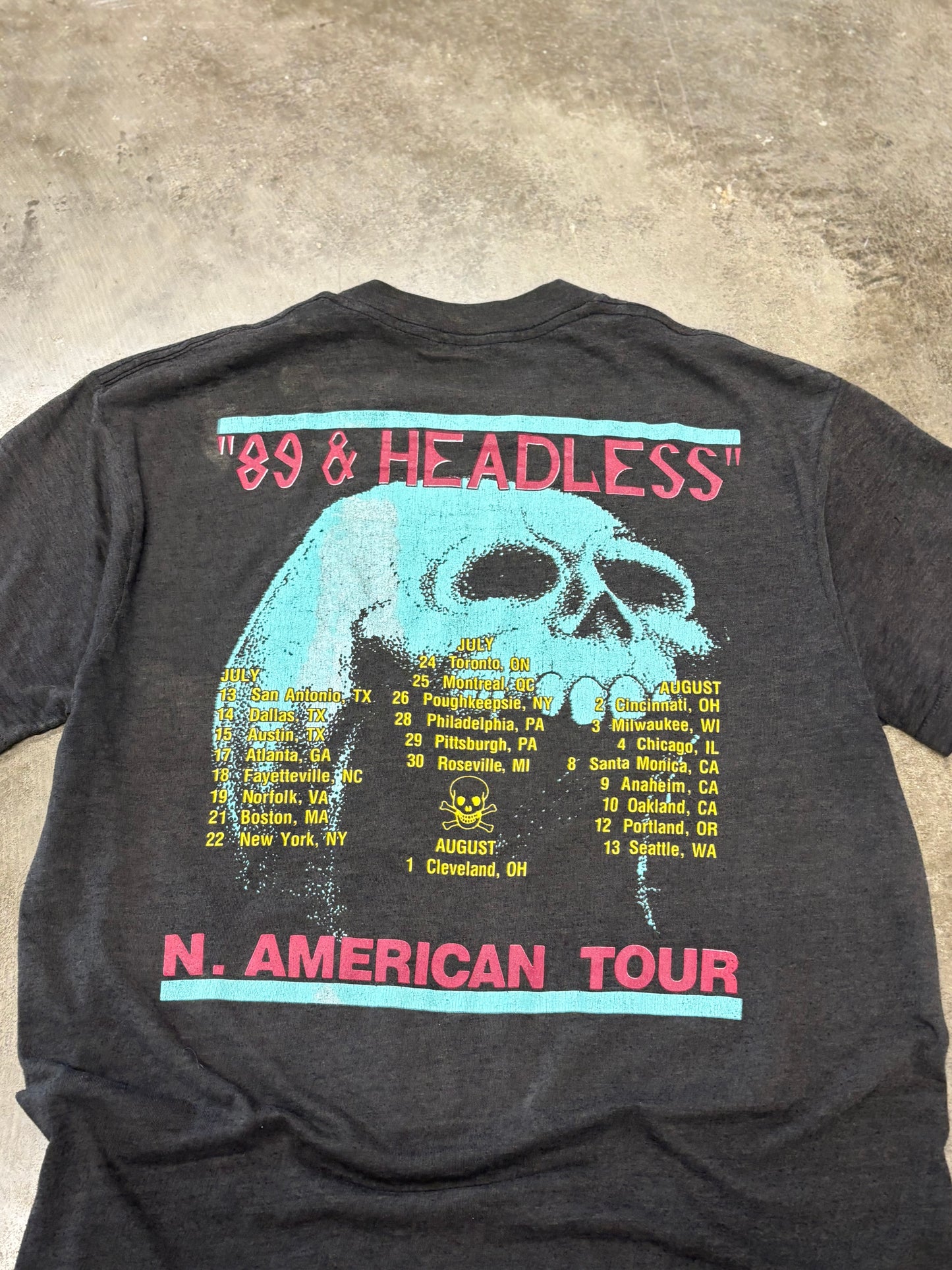 Vintage Wasp band shirt size medium