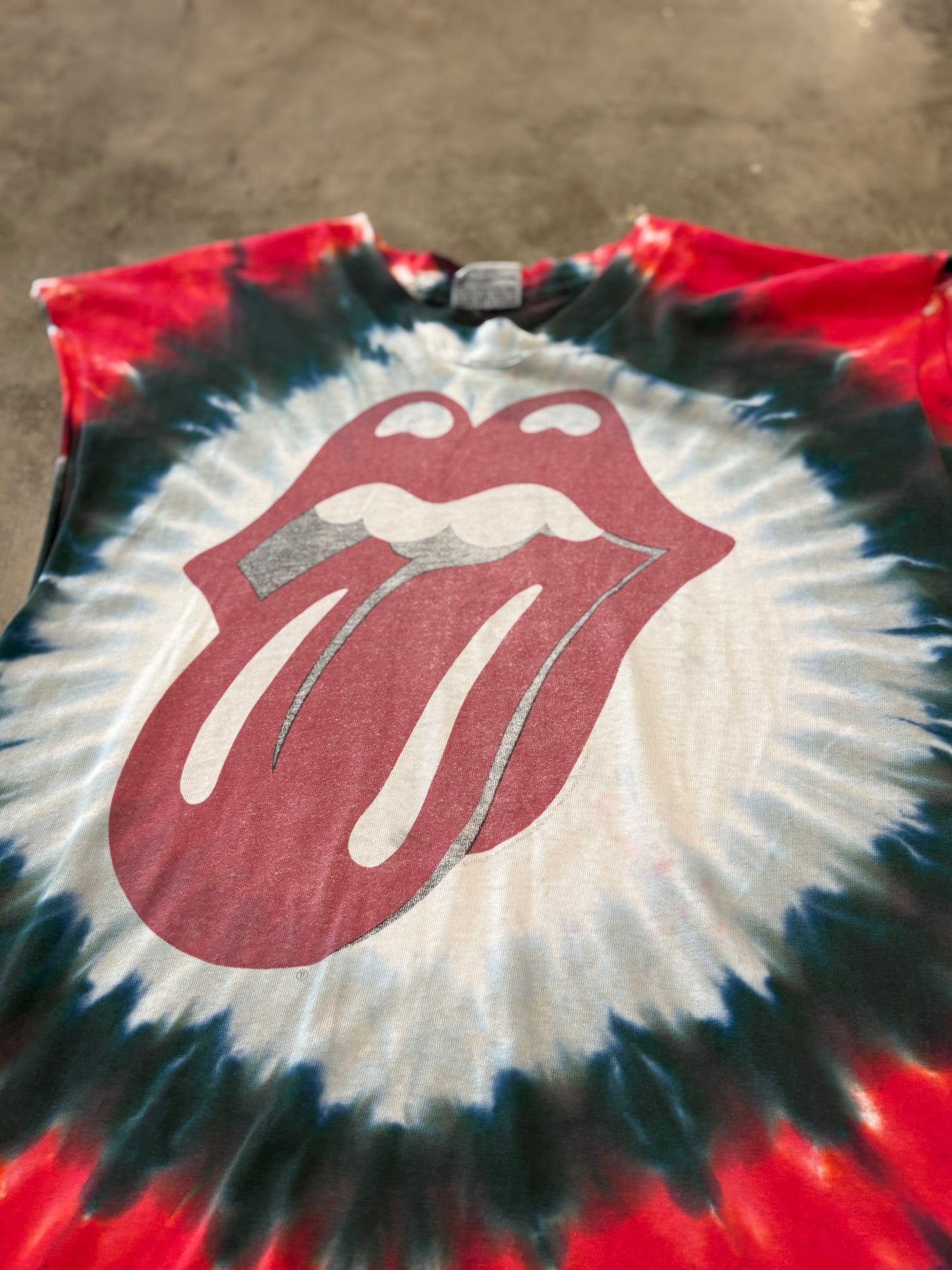 Vintage Rolling Stones chopped shirt size xl