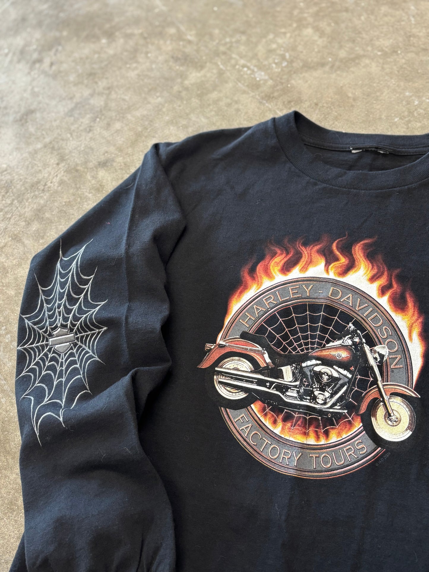Vintage Harley Davidson spider web size small
