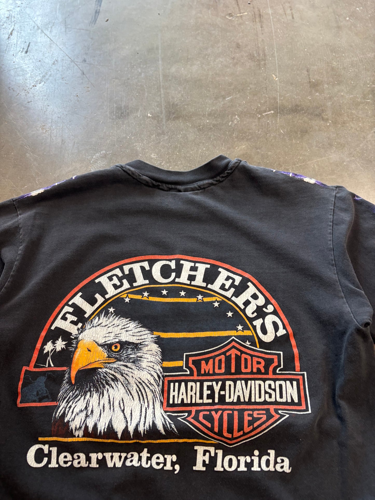 Vintage Harley Davidson purple Lightning size medium