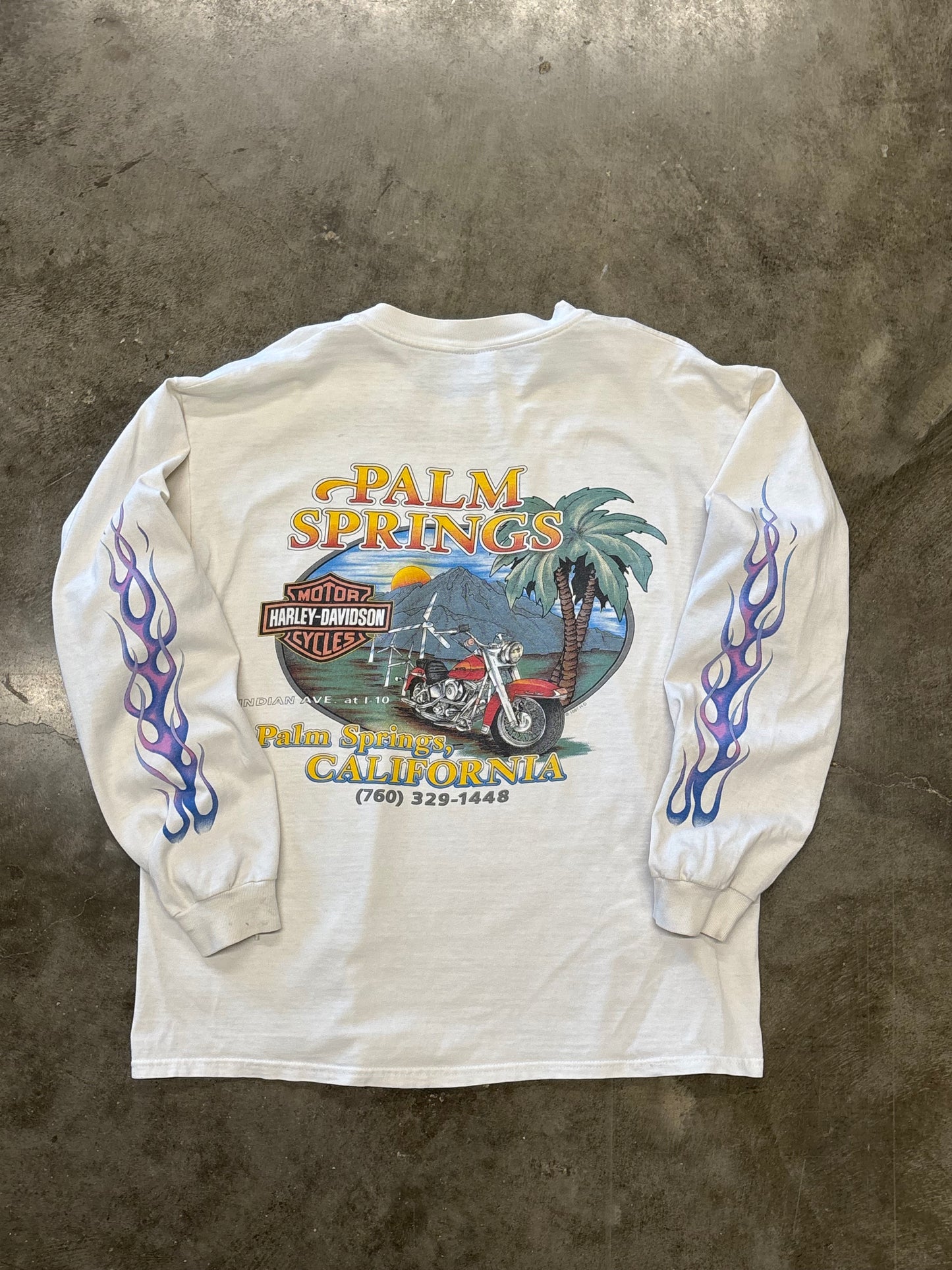 Vintage Harley Davidson Feel the heat long sleeve size large