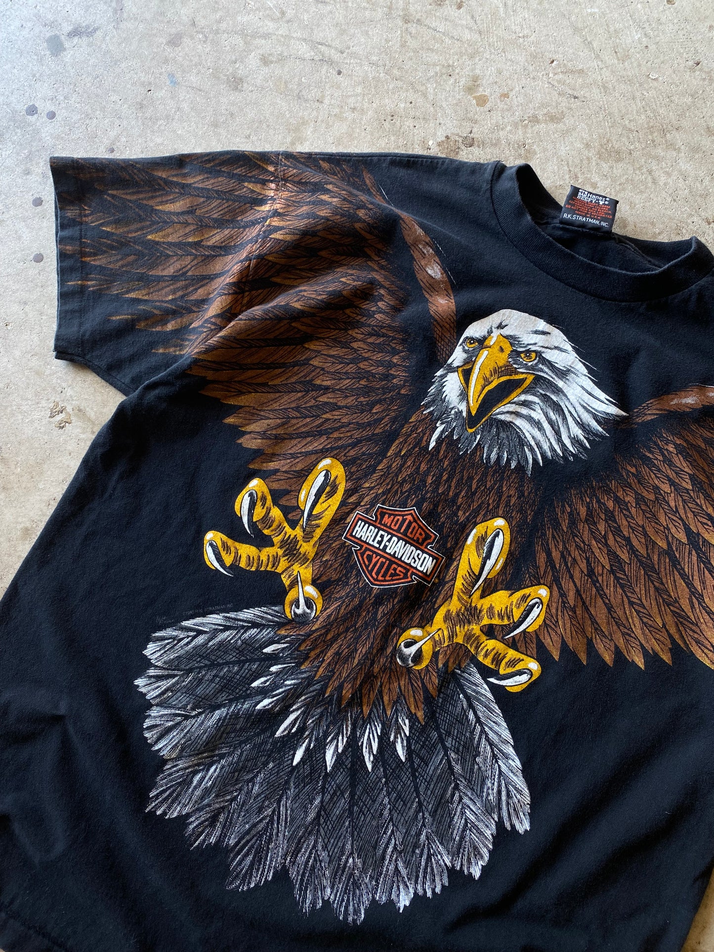Vintage Harley Davidson Eagle AOP shirt size extra large