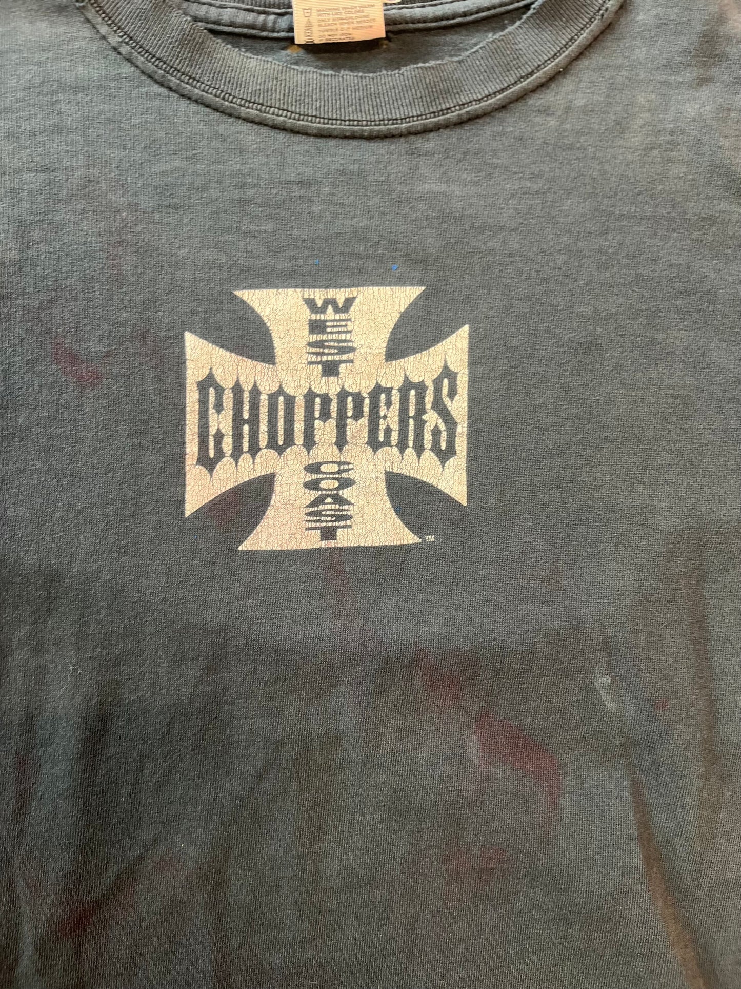 Vintage thrashed west coast choppers shirt size medium