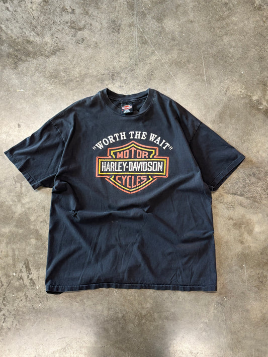 Vintage Harley Davidson worth the wait shirt size XL