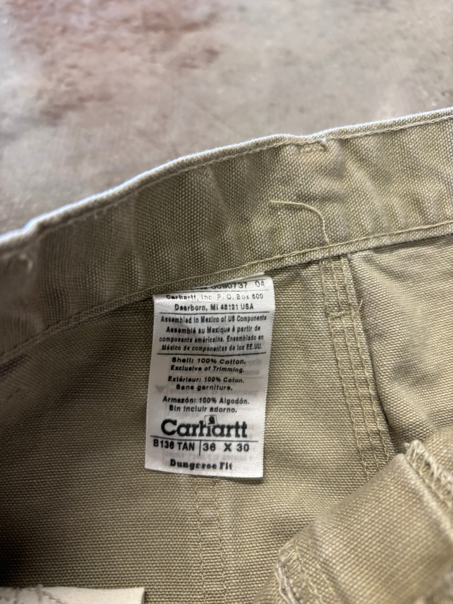 Beige carhartt double knees