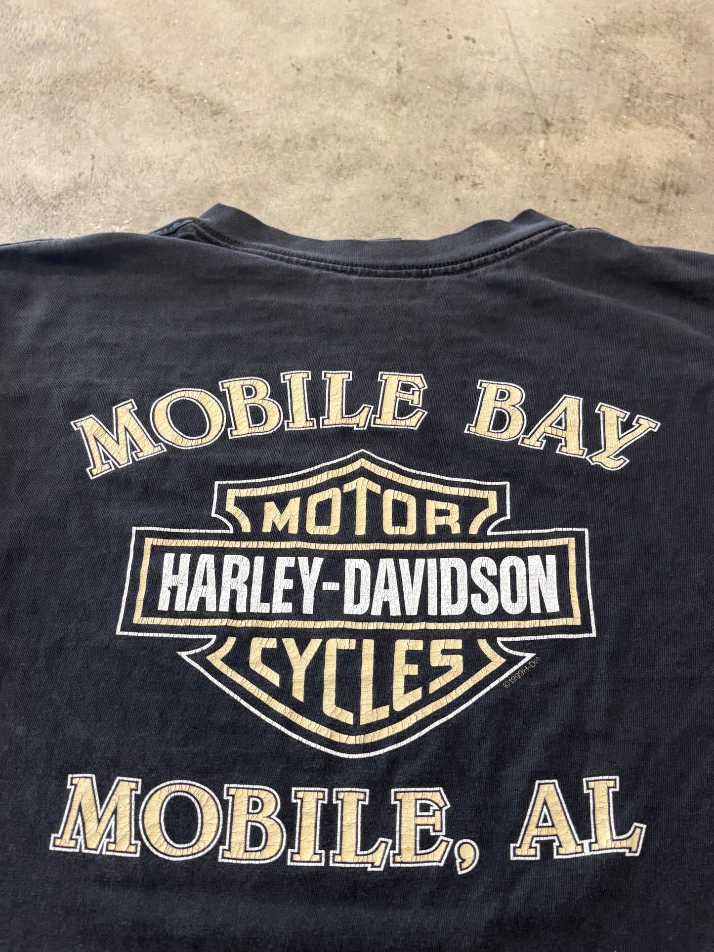 Vintage Harley Davidson 3D Skull shirt size XL