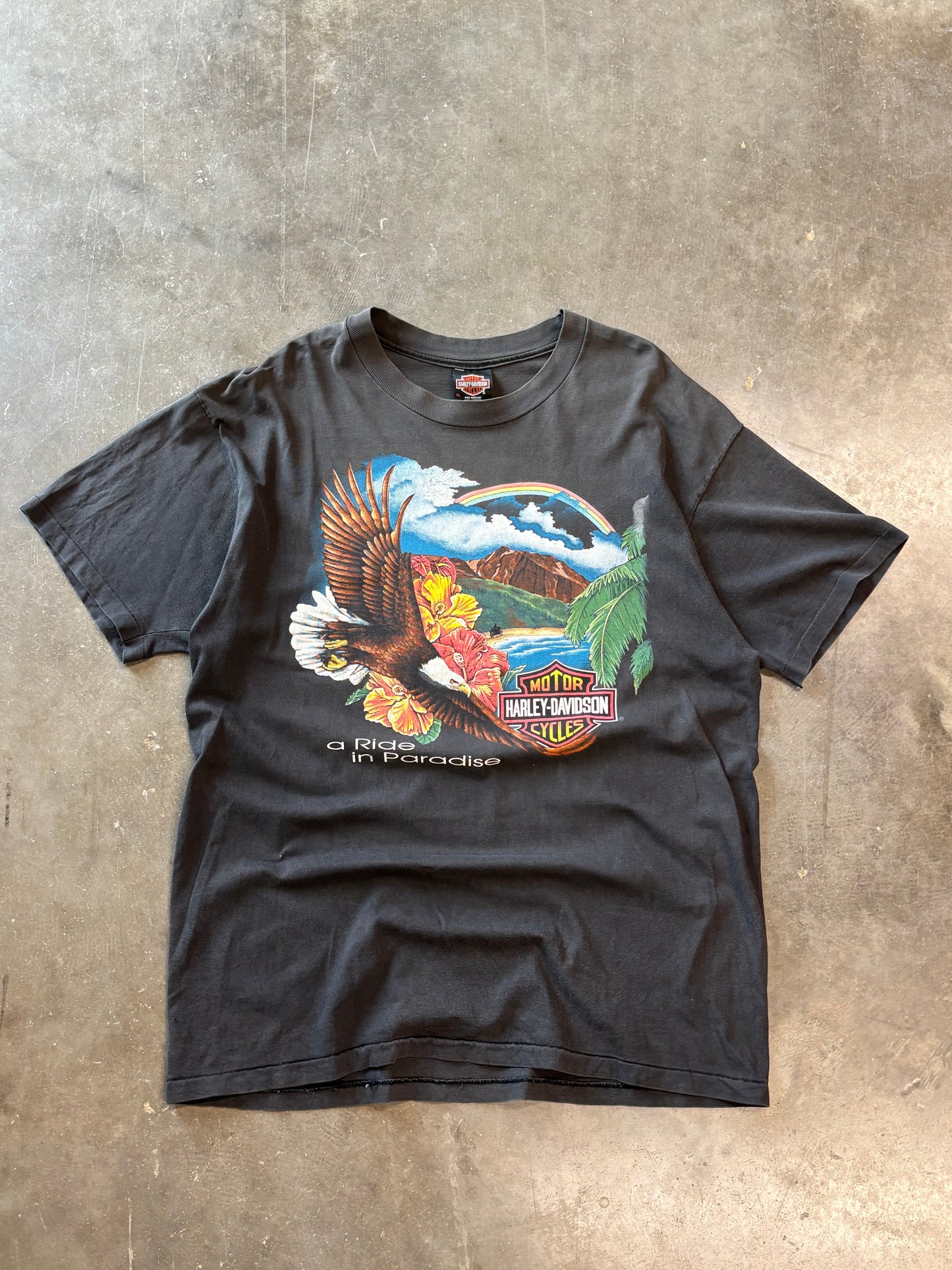 Vintage Harley Davidson Hawaii faded eagle shirt size extra large
