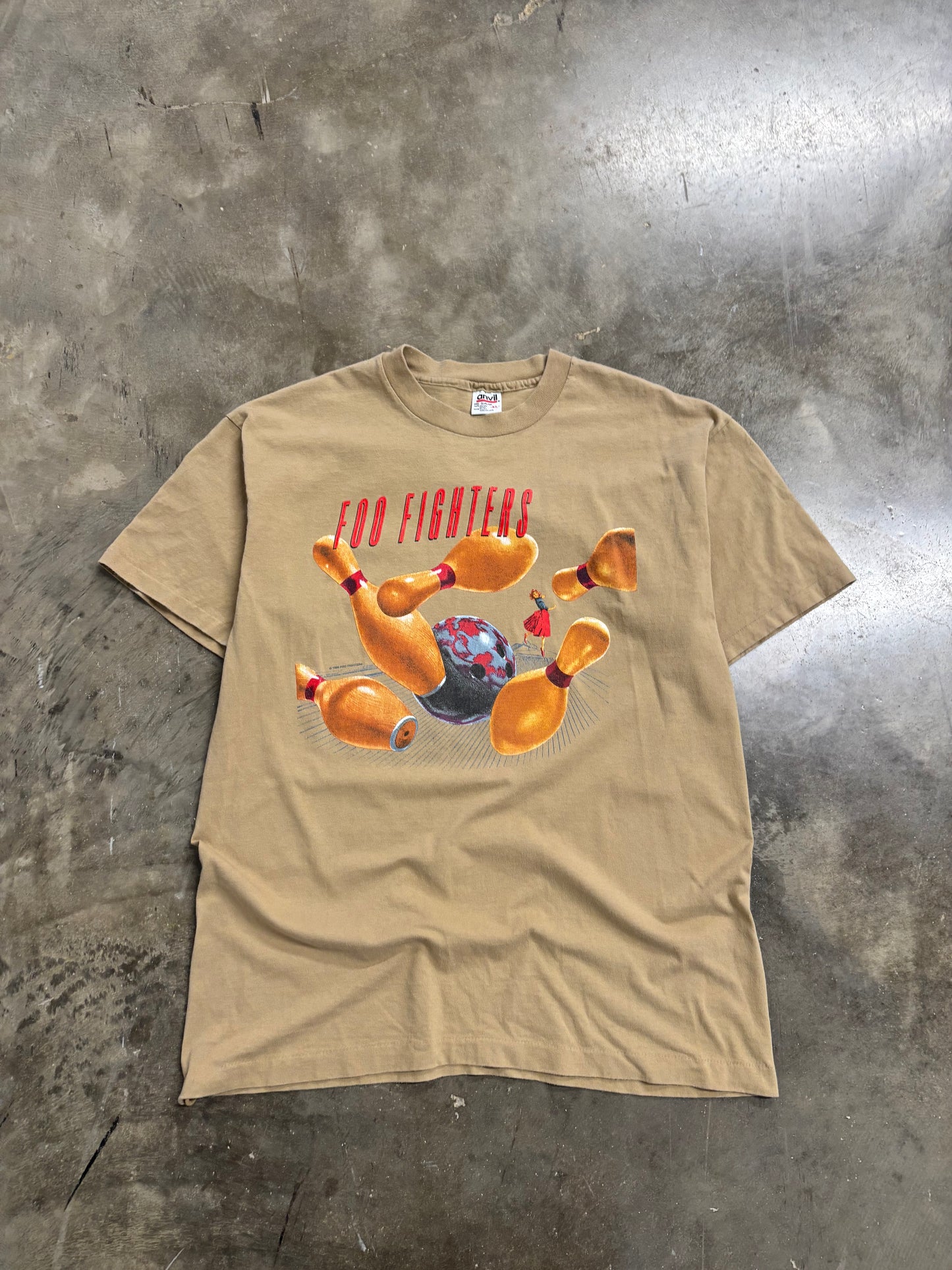 Vintage Foo Fighters Bowling Pins shirt size xl
