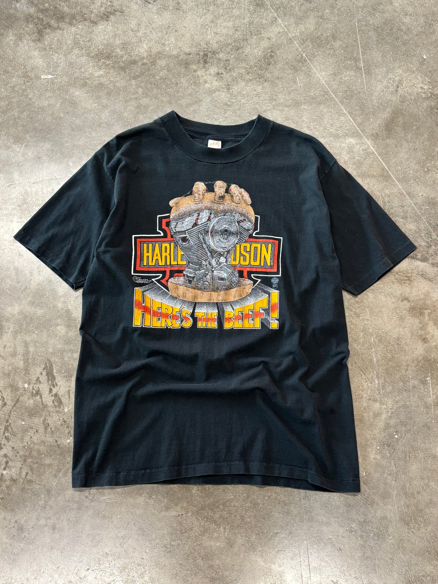 Vintage Harley “here’s the beef” shirt size xl