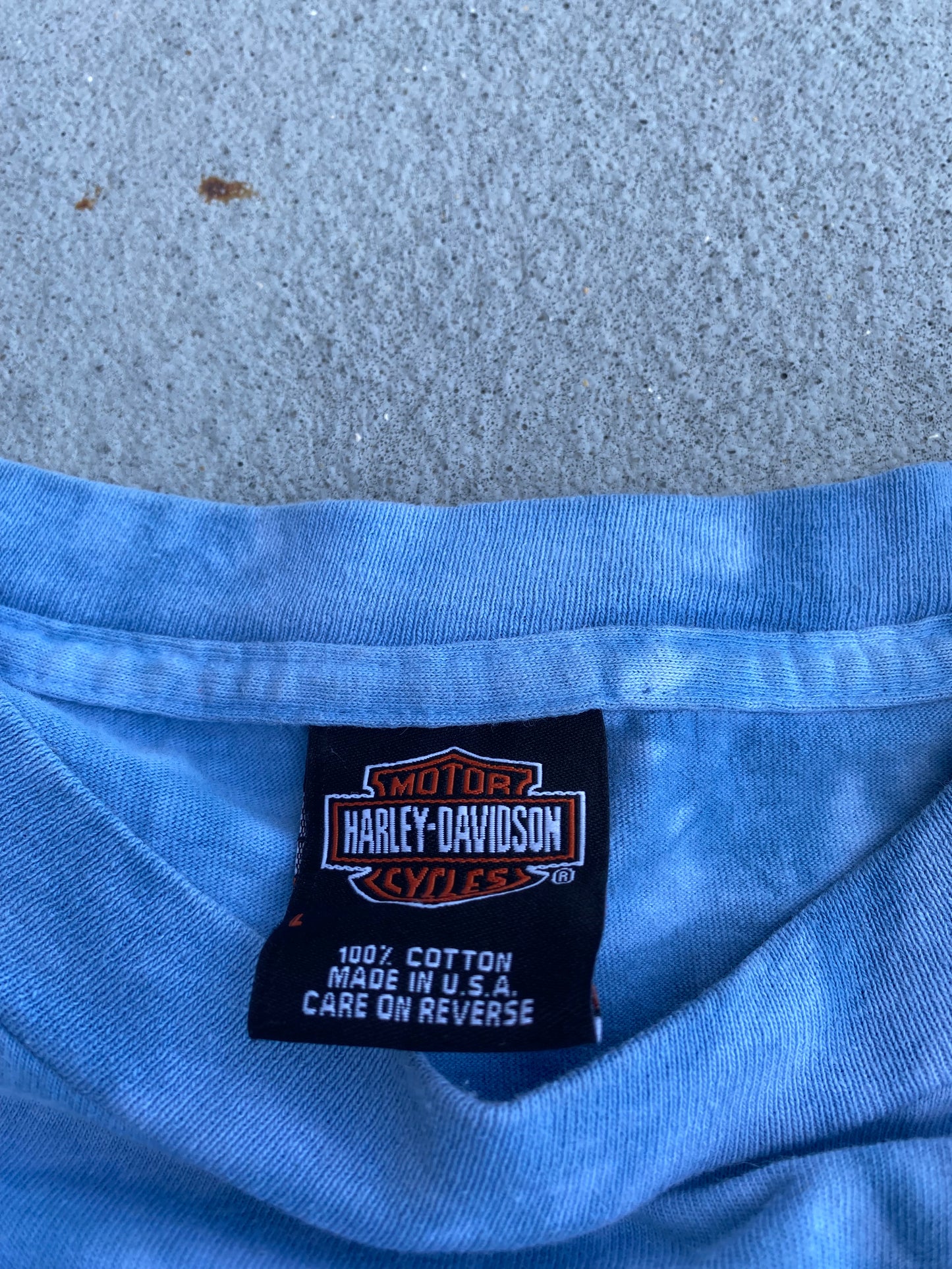 Vintage Harley Davidson Iceberg Dye shirt size large fits XL