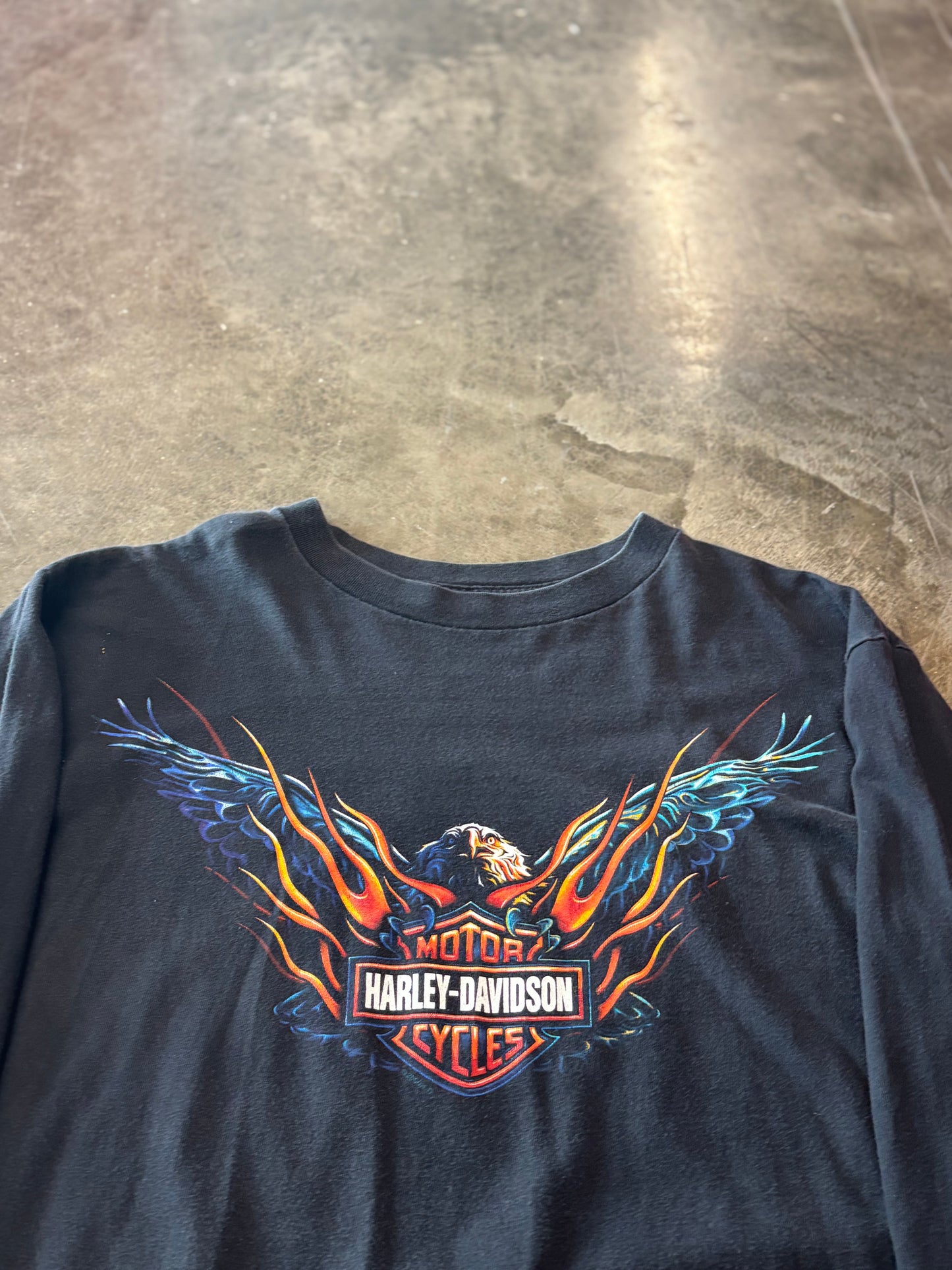 Vintage Harley Davidson Eagle long sleeve size large