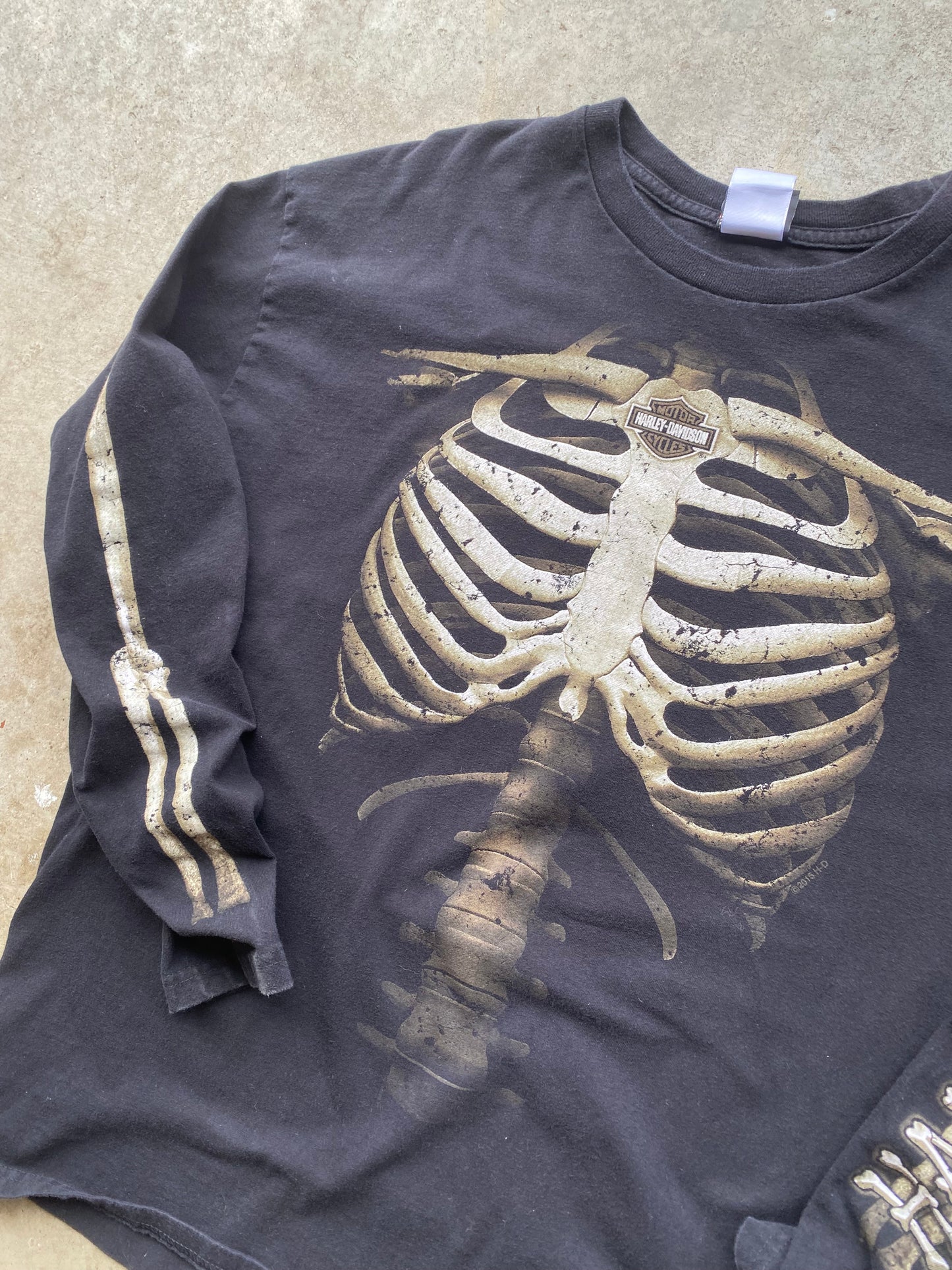 Harley Davidson skeleton long sleeve size XXL