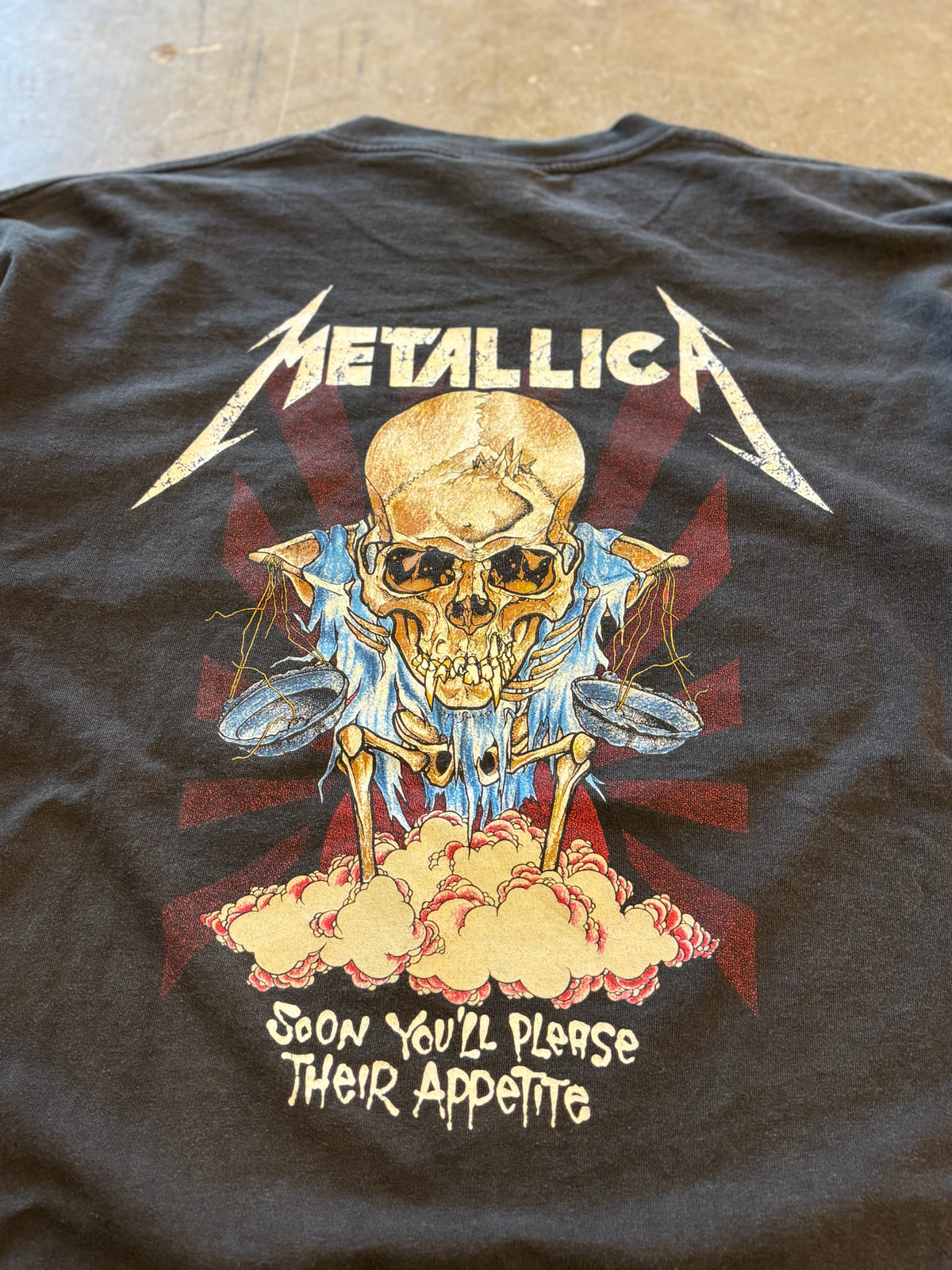 Vintage Metallica money scales Pushead Shirt size xl