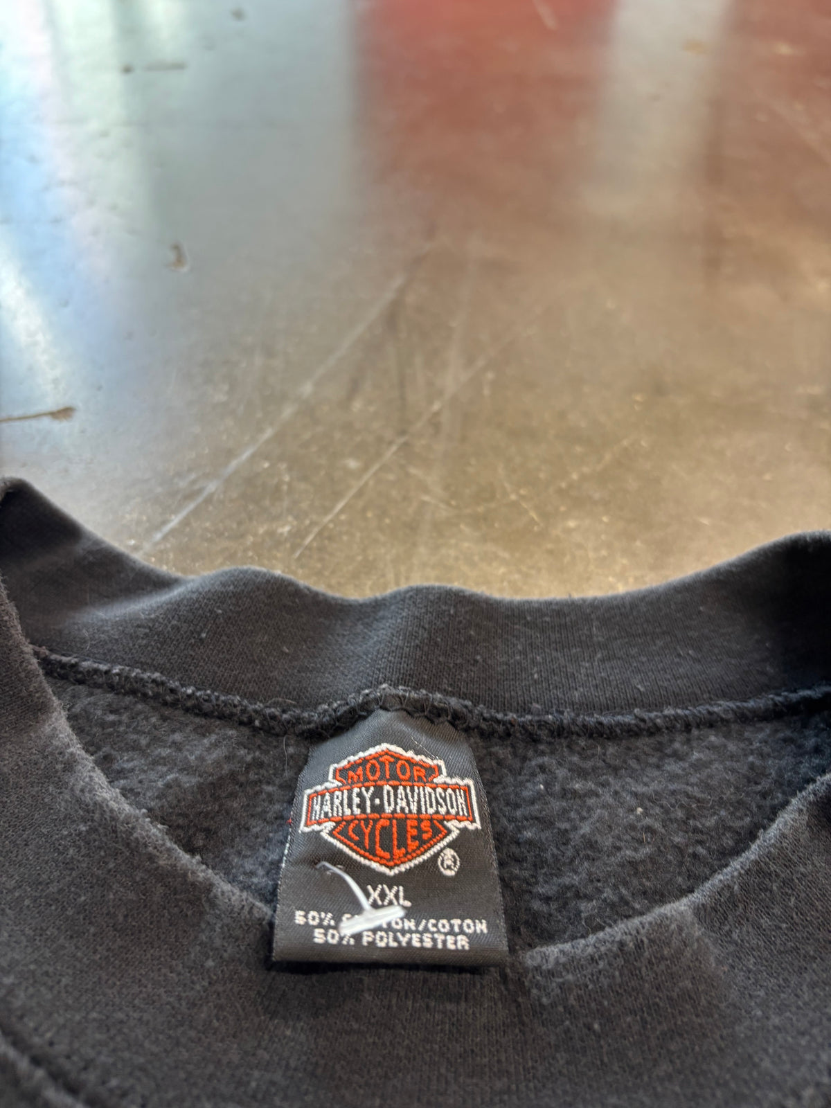 Vintage Harley Davidson rainbow flame sweatshirt size xxl