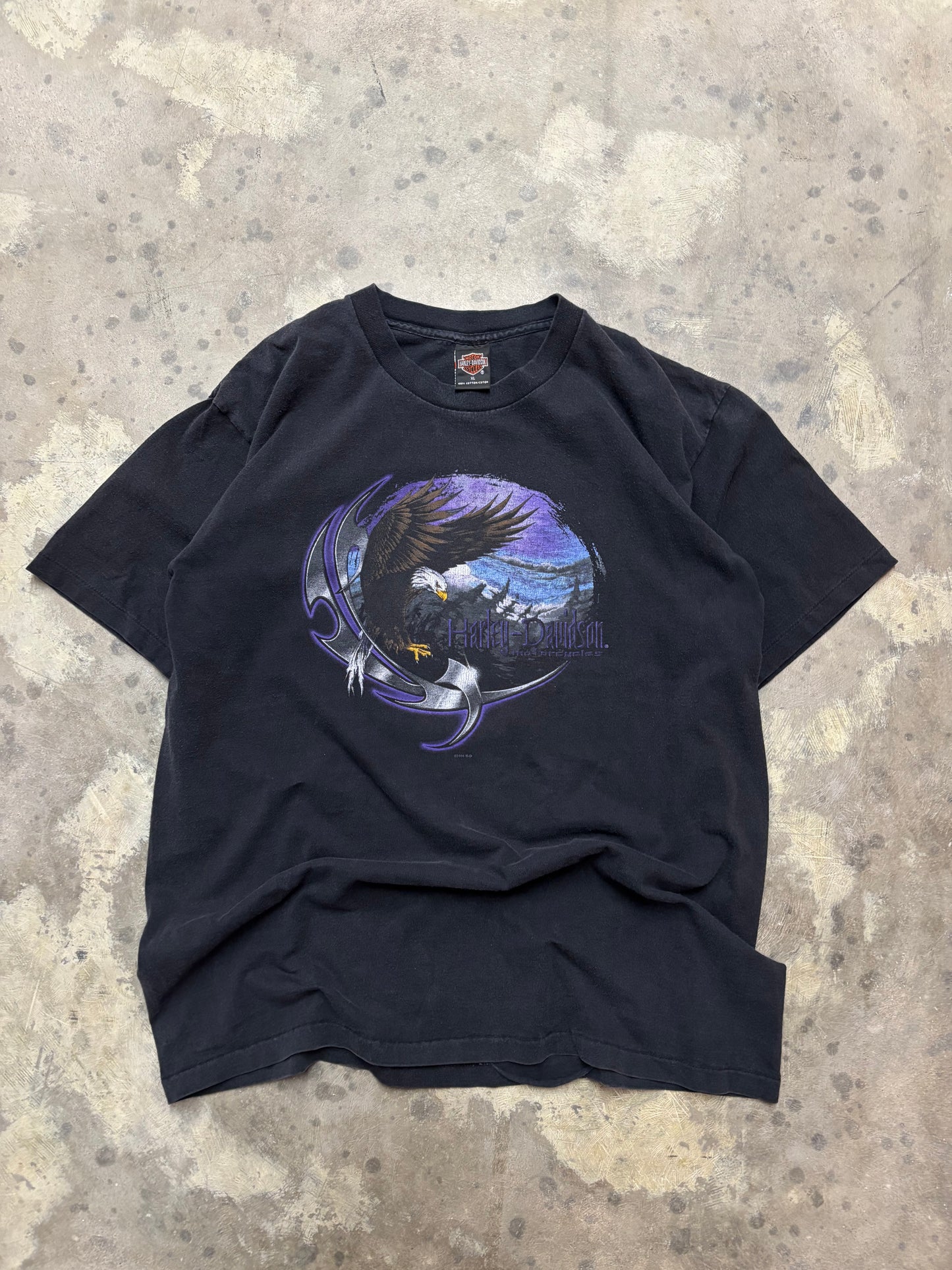 Vintage Harley Davidson Purple Eagle shirt size extra large