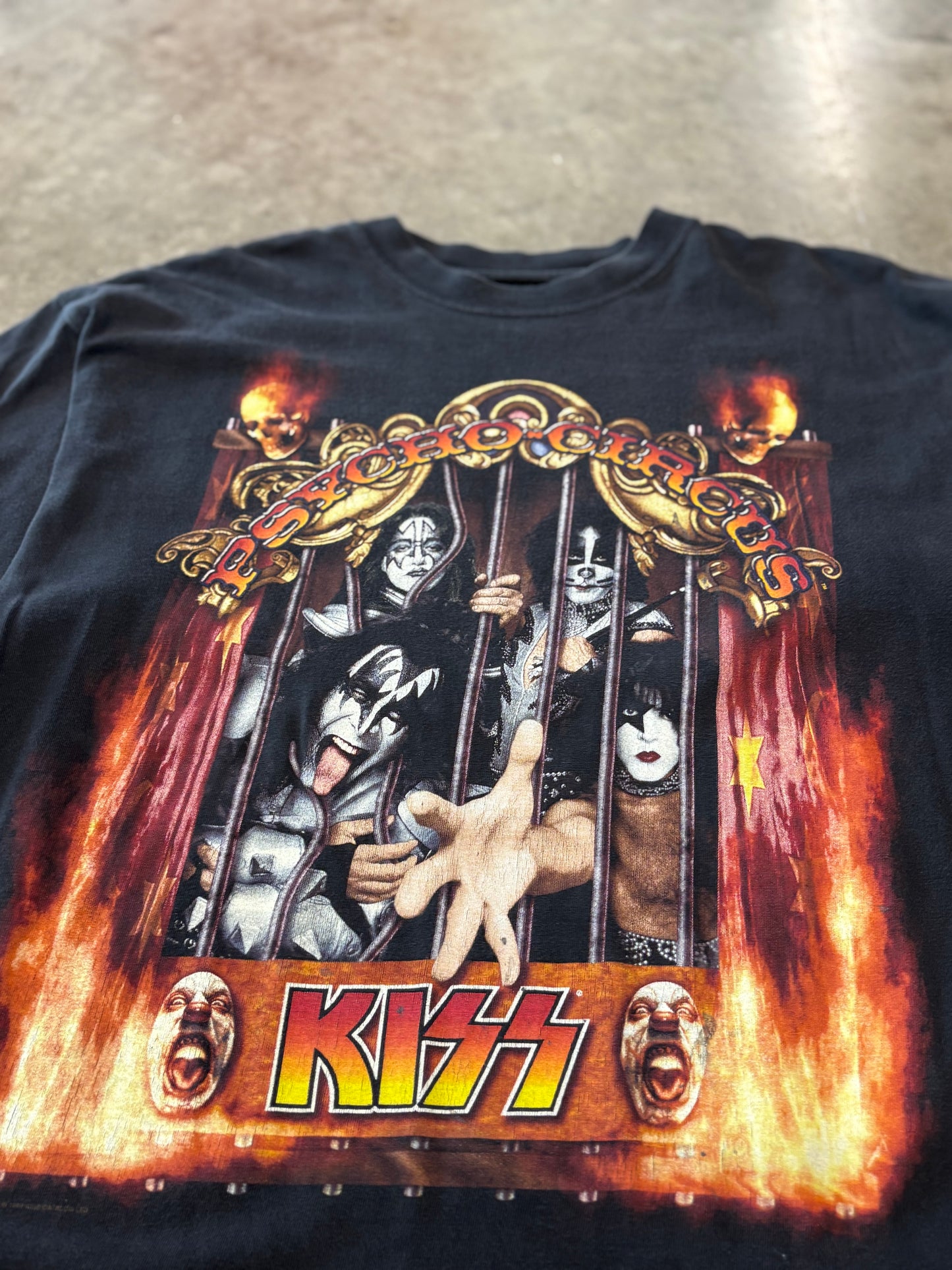 Vintage Kiss Pyscho Circus shirt size xl