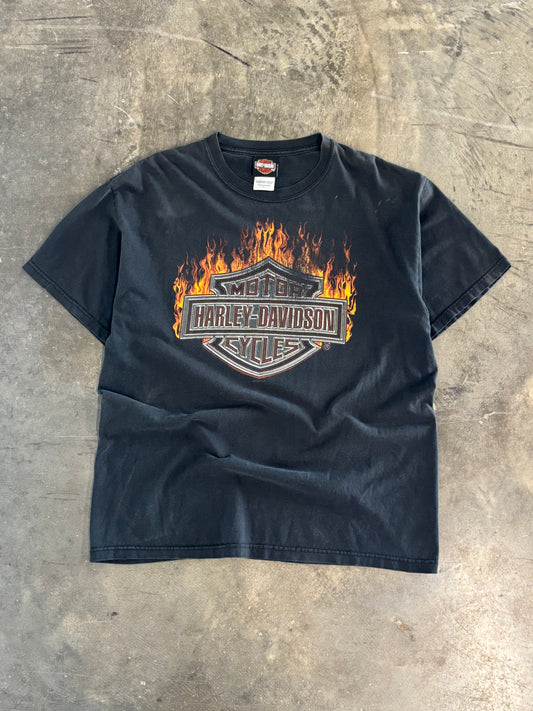 Vintage Harley Davidson Chrome Flame shirt size large