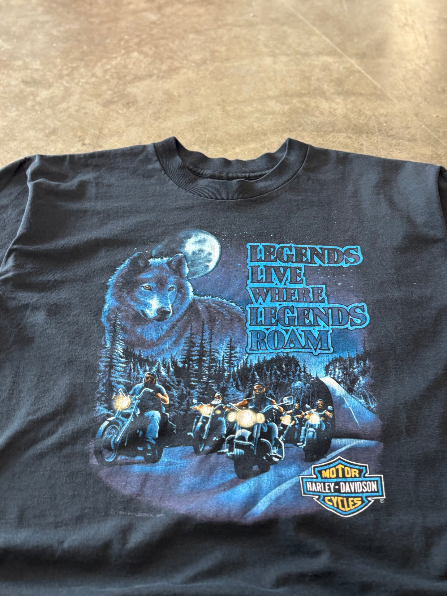 Vintage Harley Davidson Wolf shirt size xl