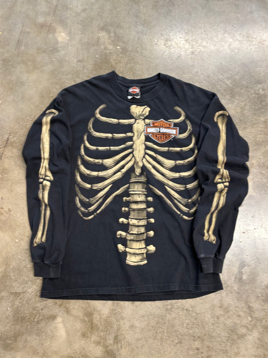 HARLEY Davidson skeleton long sleeve size xl