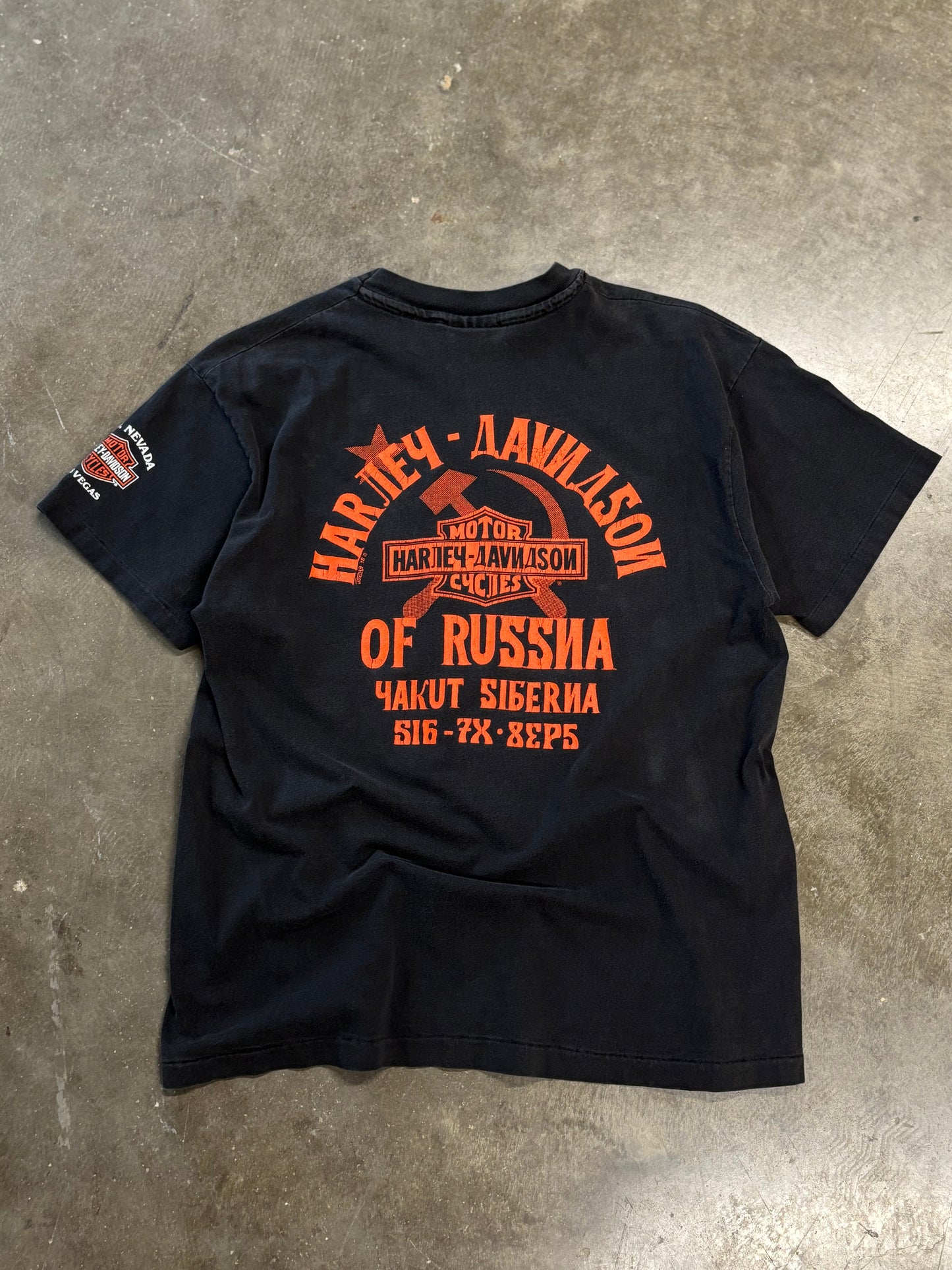 Vintage Harley Davidson mother Russia shirt size large
