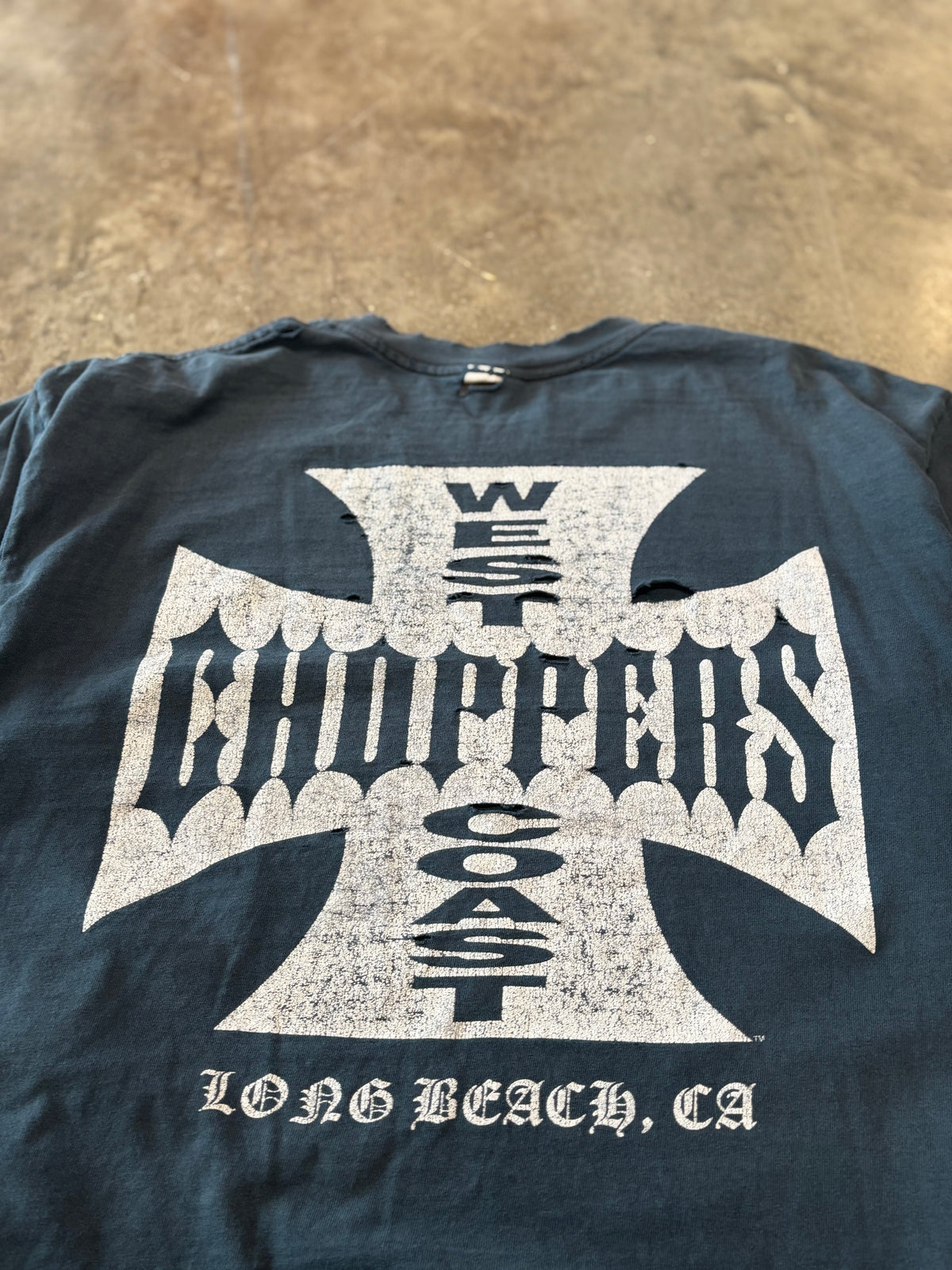 Vintage Thrashed and Faded WCC shirt size xl