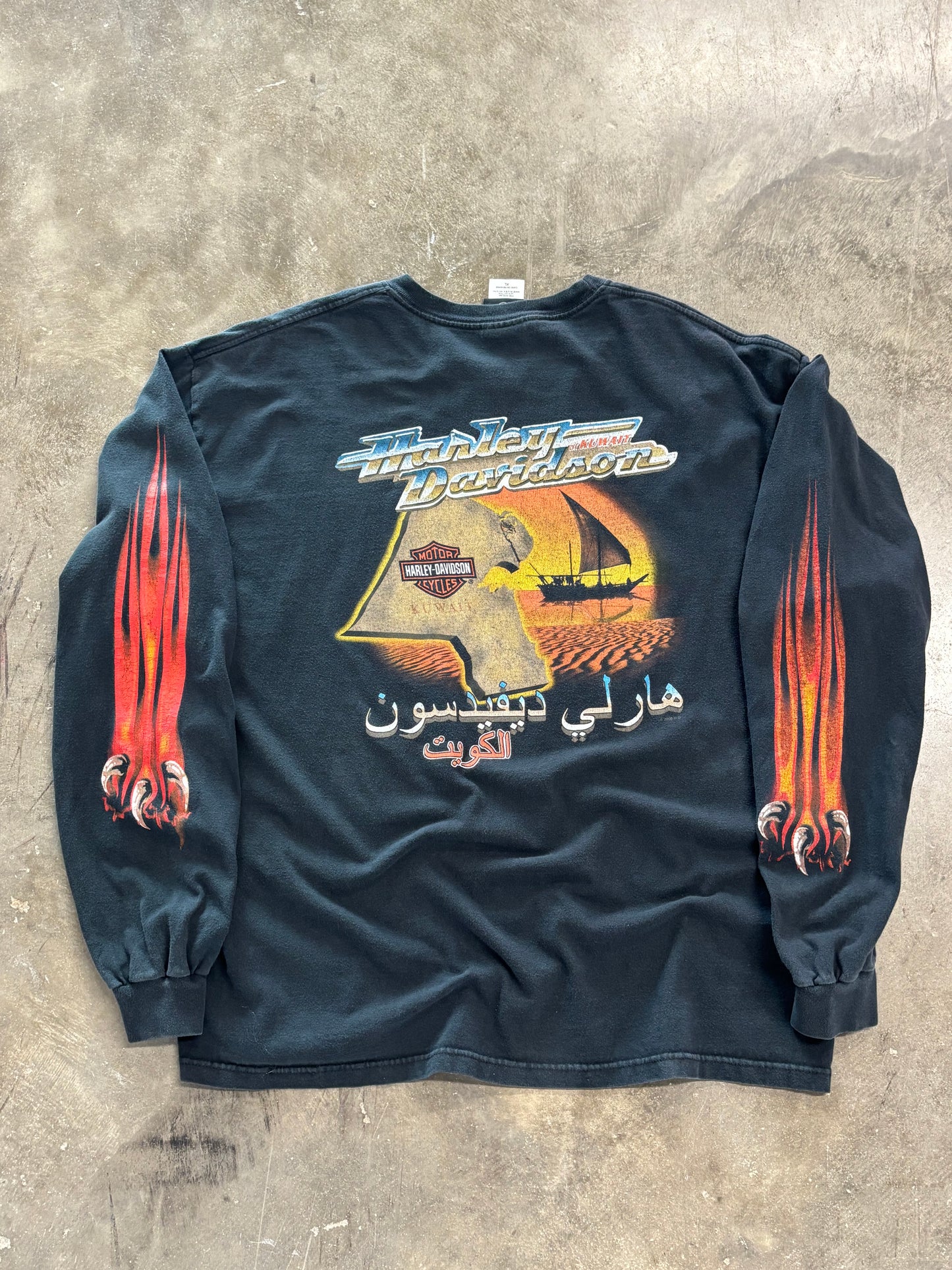Vintage Harley Davidson Claws long sleeve size extra large