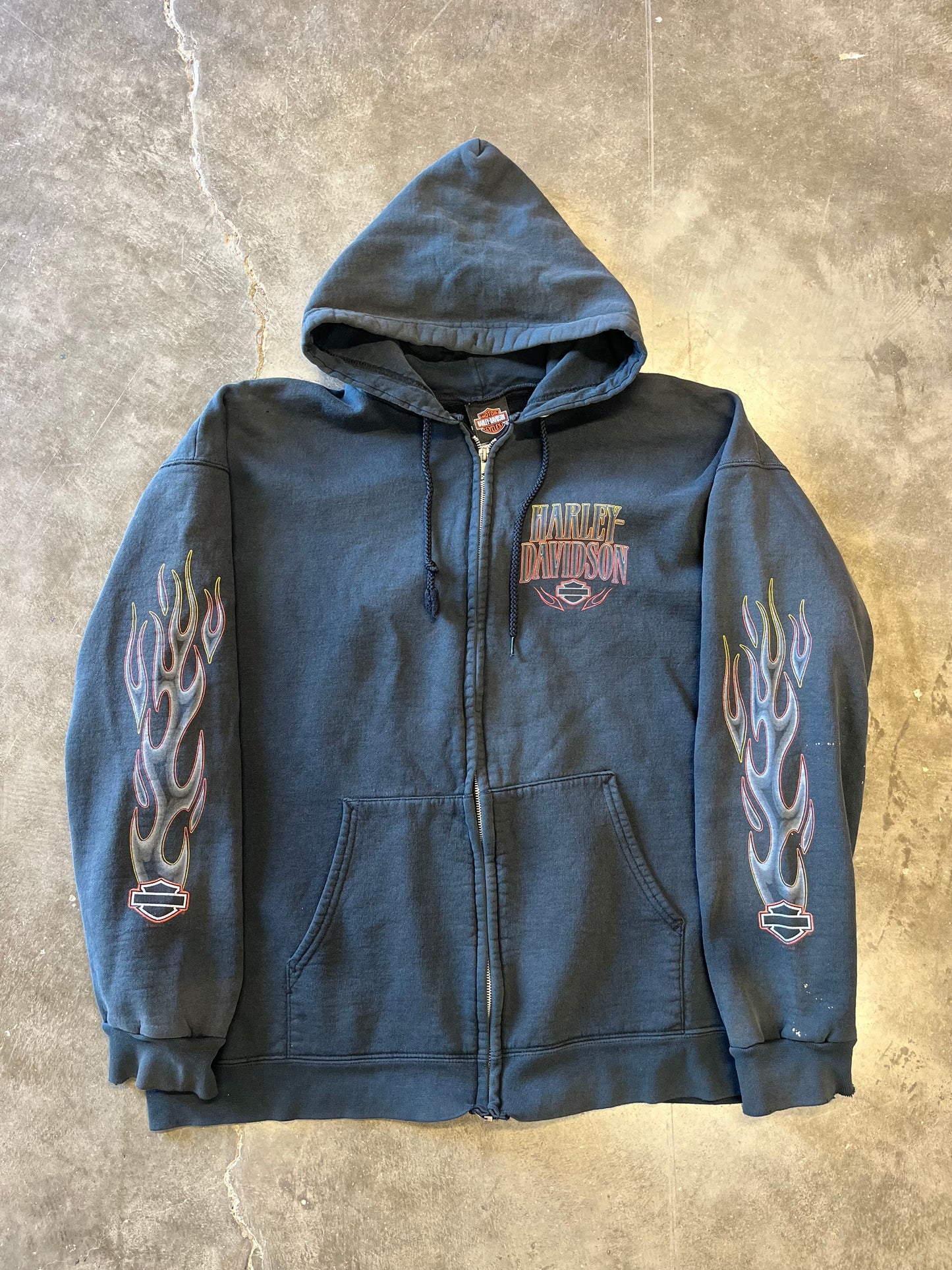Vintage Harley Davidson LA zip up size large