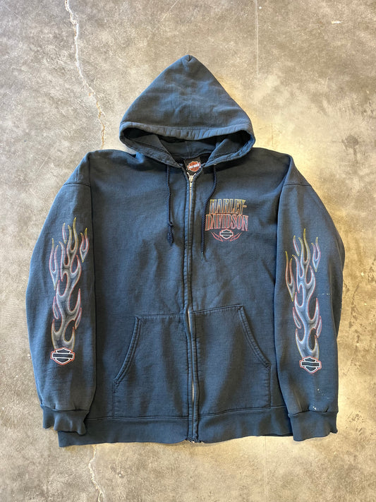 Vintage Harley Davidson LA zip up size large
