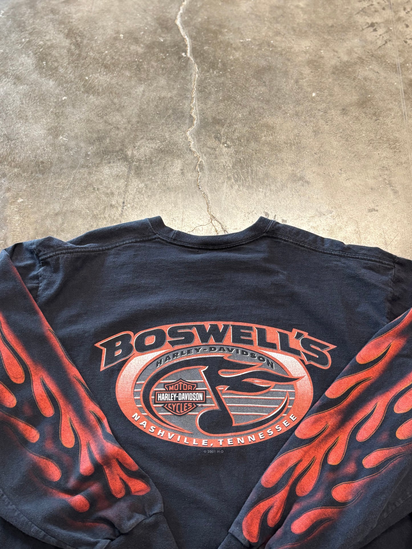 Vintage Harley Davidson inferno long sleeve size xl