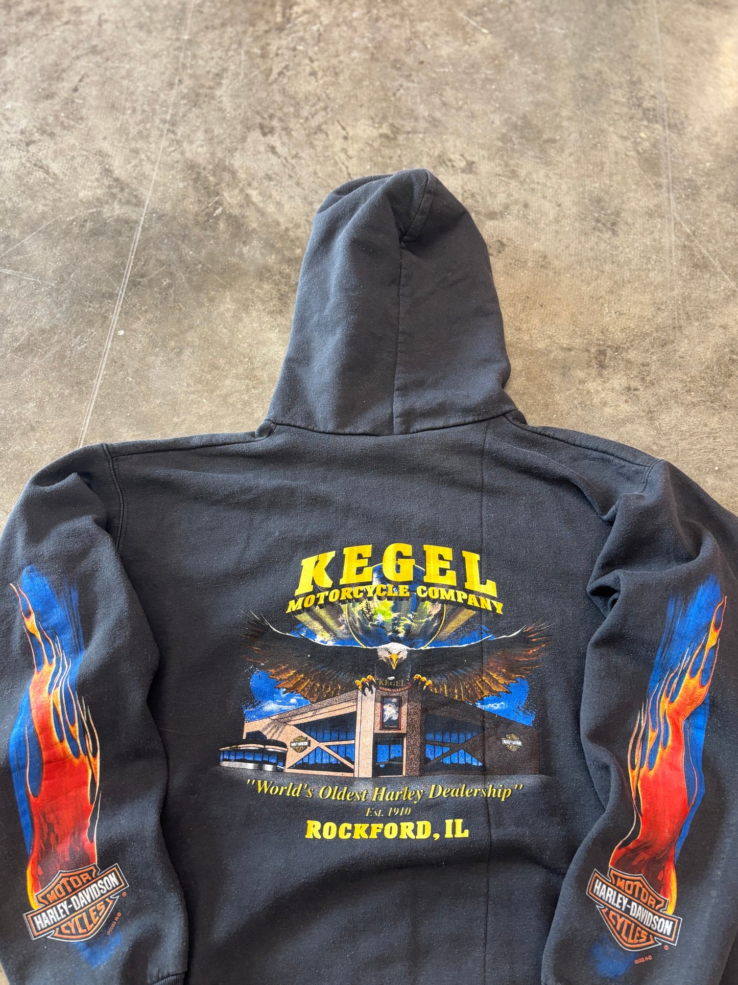 Vintage Harley Davidson Rare Eagle hoodie size xl