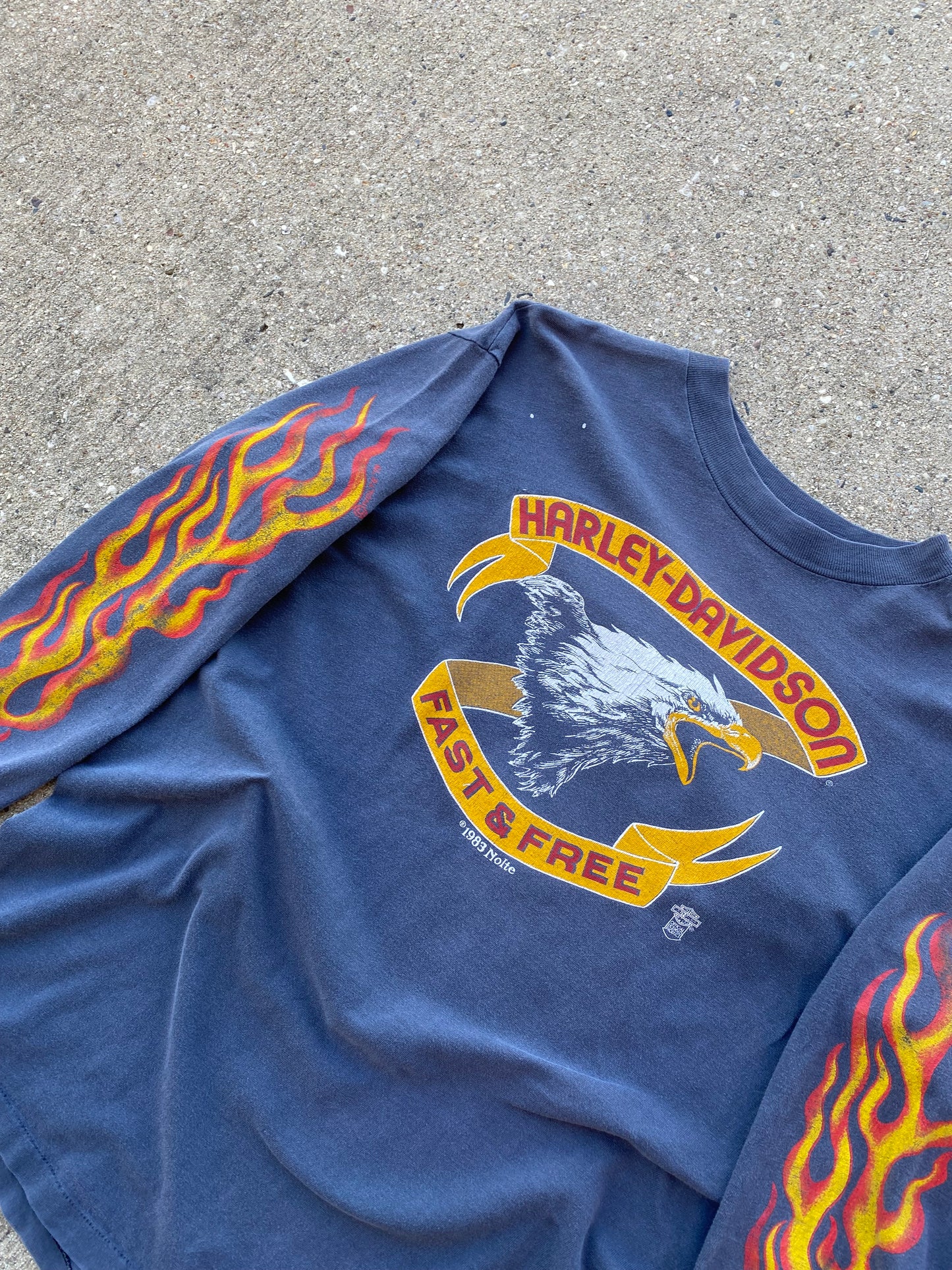 Vintage Early 80’s Harley Davidson Screaming Eagle long sleeve shirt fits large