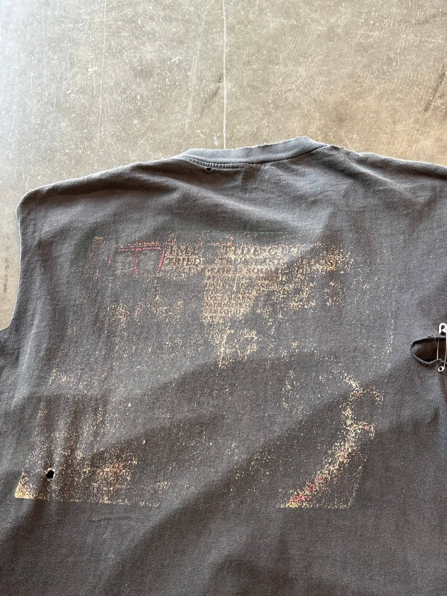 Vintage Rush thrashed chopped shirt size xl