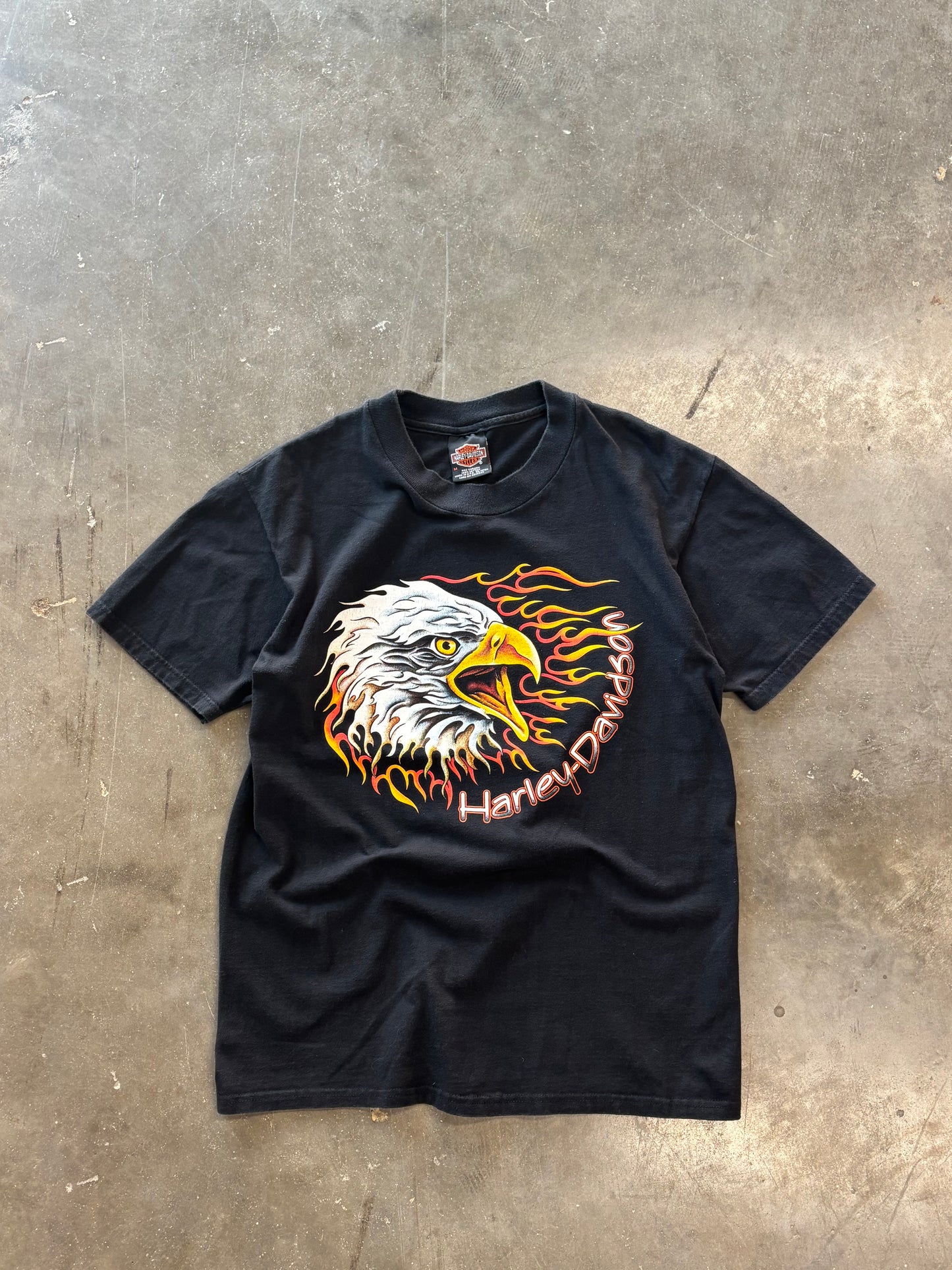 Vintage Harley Flaming screaming eagle shirt size medium