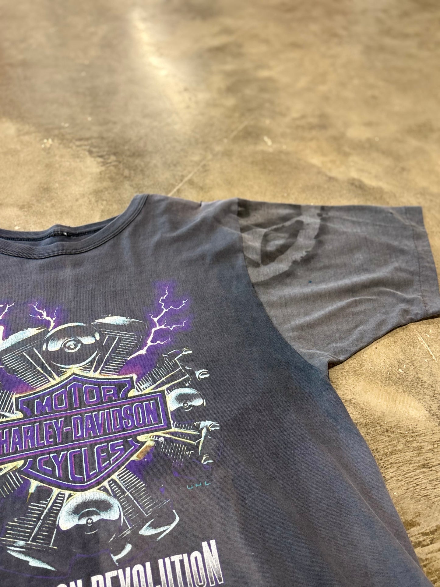 Vintage Harley Davidson Purple Lightning shirt size xl
