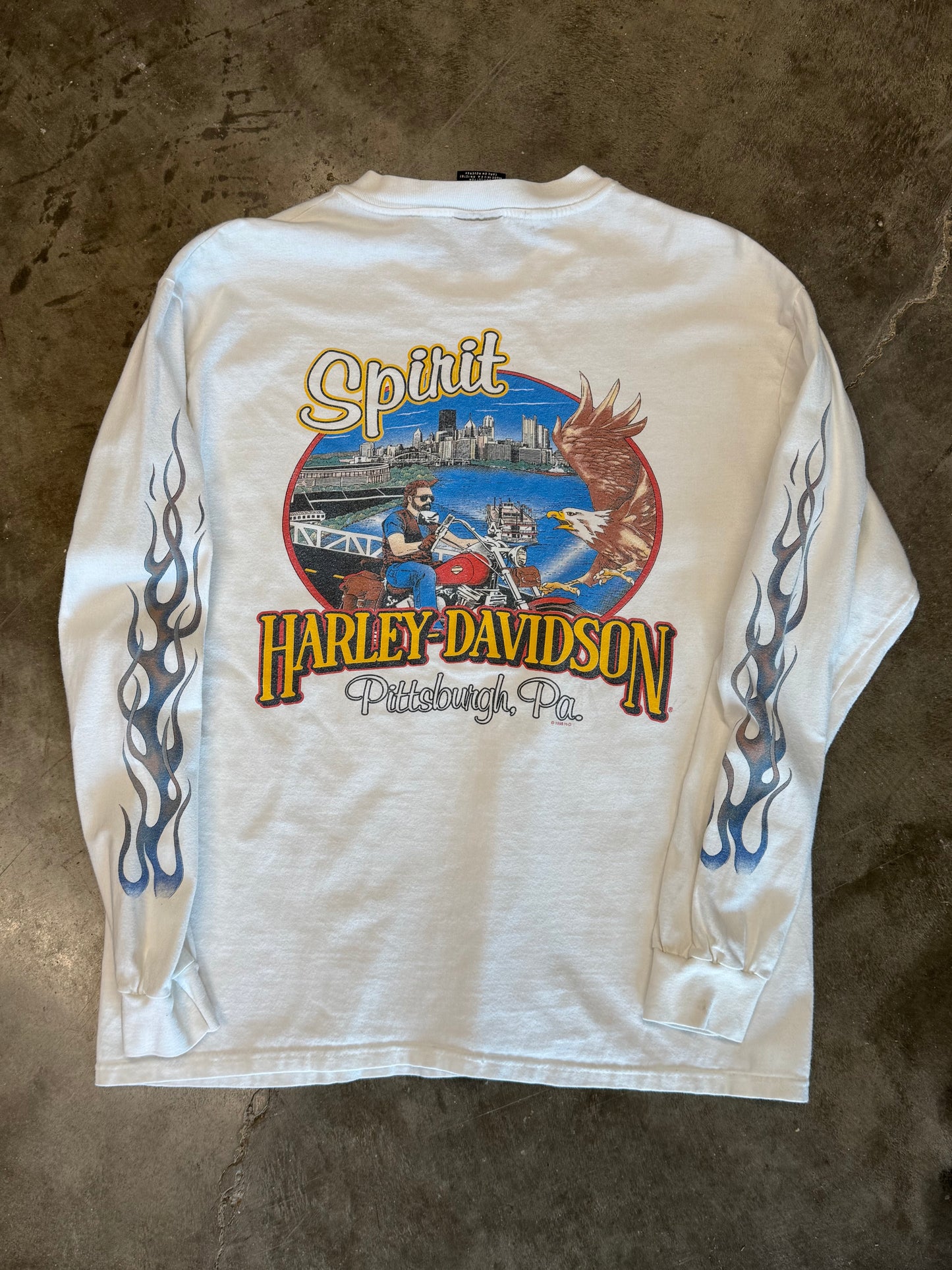 Vintage Harley Davidson Feel the heat long sleeve size large