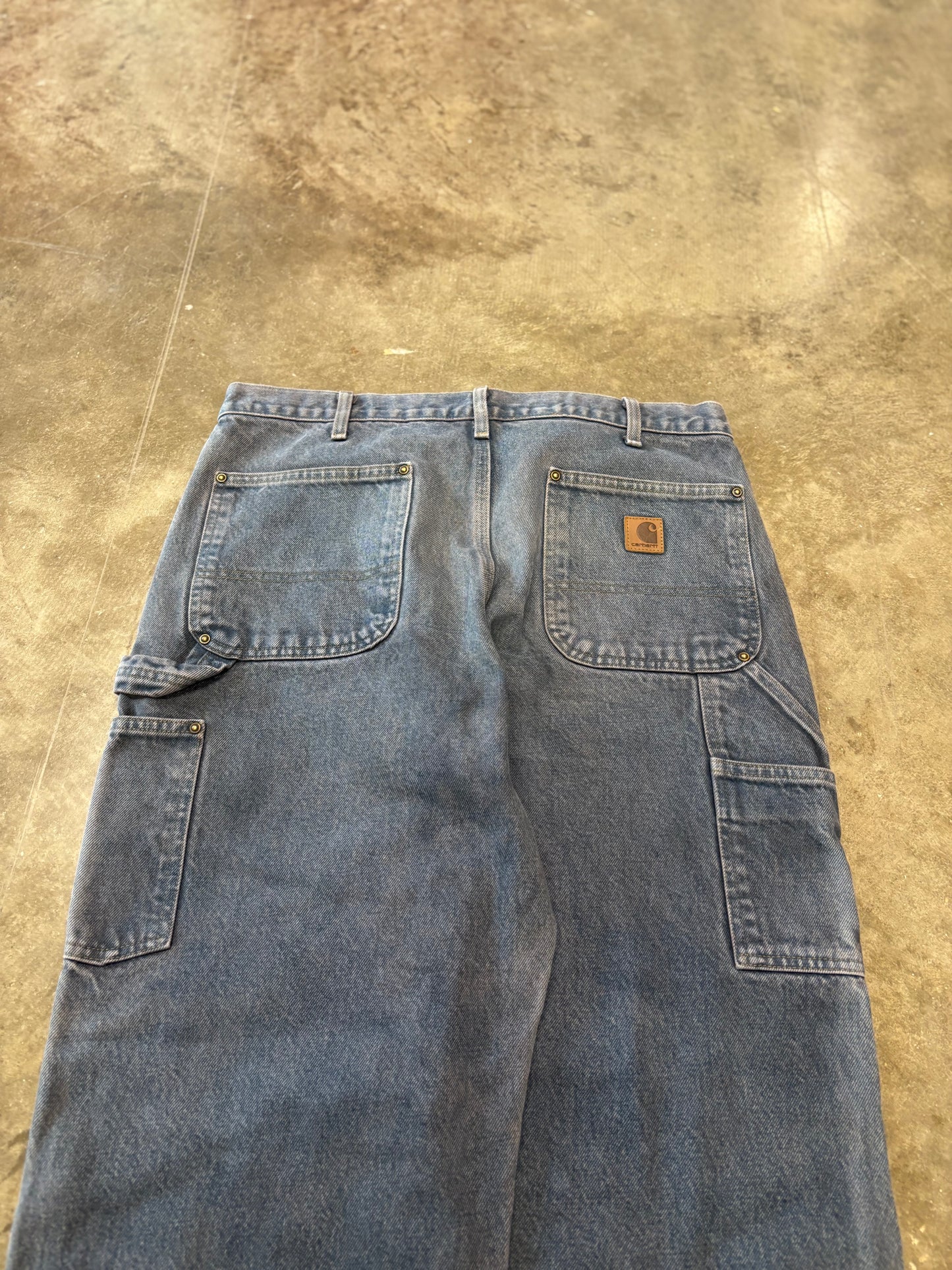 Denim dyed carhartt double knees