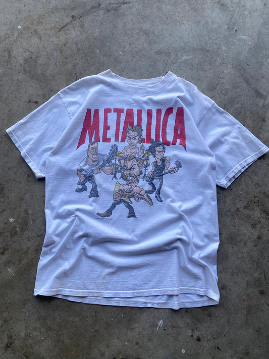 Vintage Metallica 1996 Cartoon shirt  size extra large