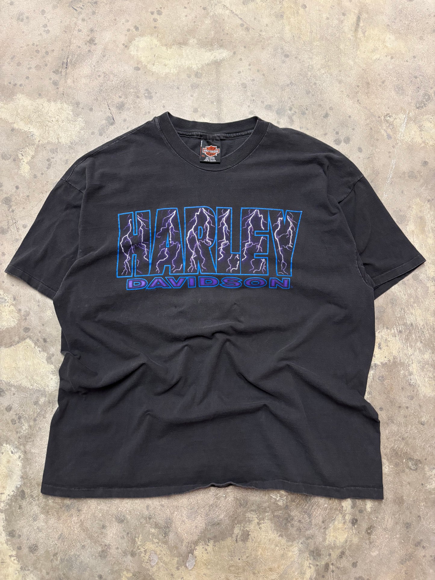 Vintage Harley Davidson Purple Lightning shirt size XXL