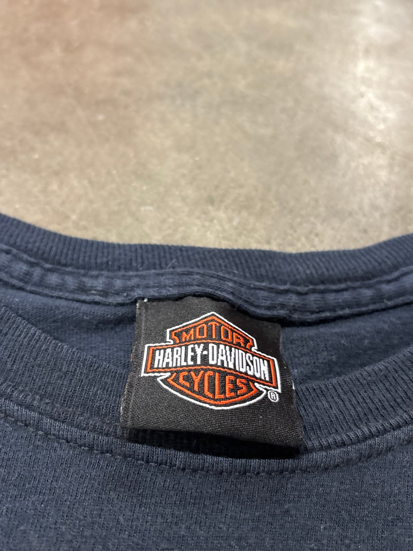 Vintage Harley Davidson green flame long sleeve size xl