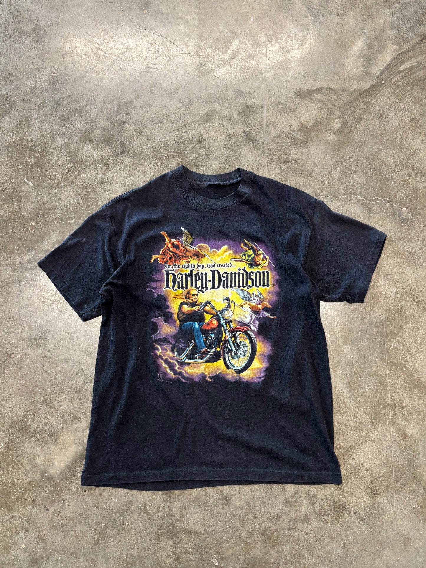 Vintage Harley Davidson on the 8th day shirt size large