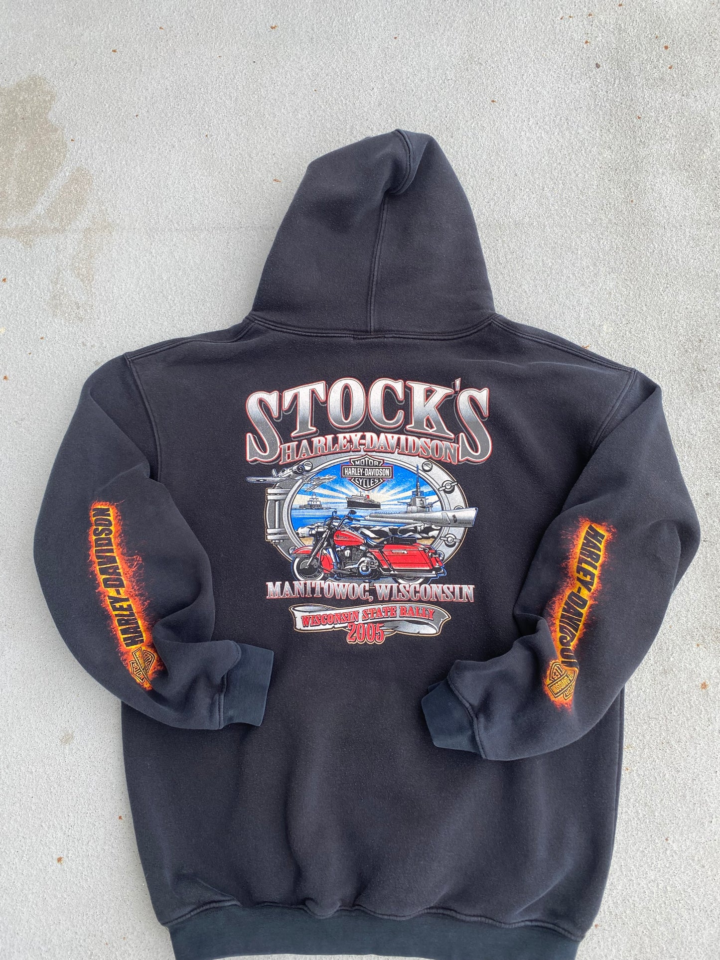 Harley Davidson Sleeve Hit hoodie Size Large