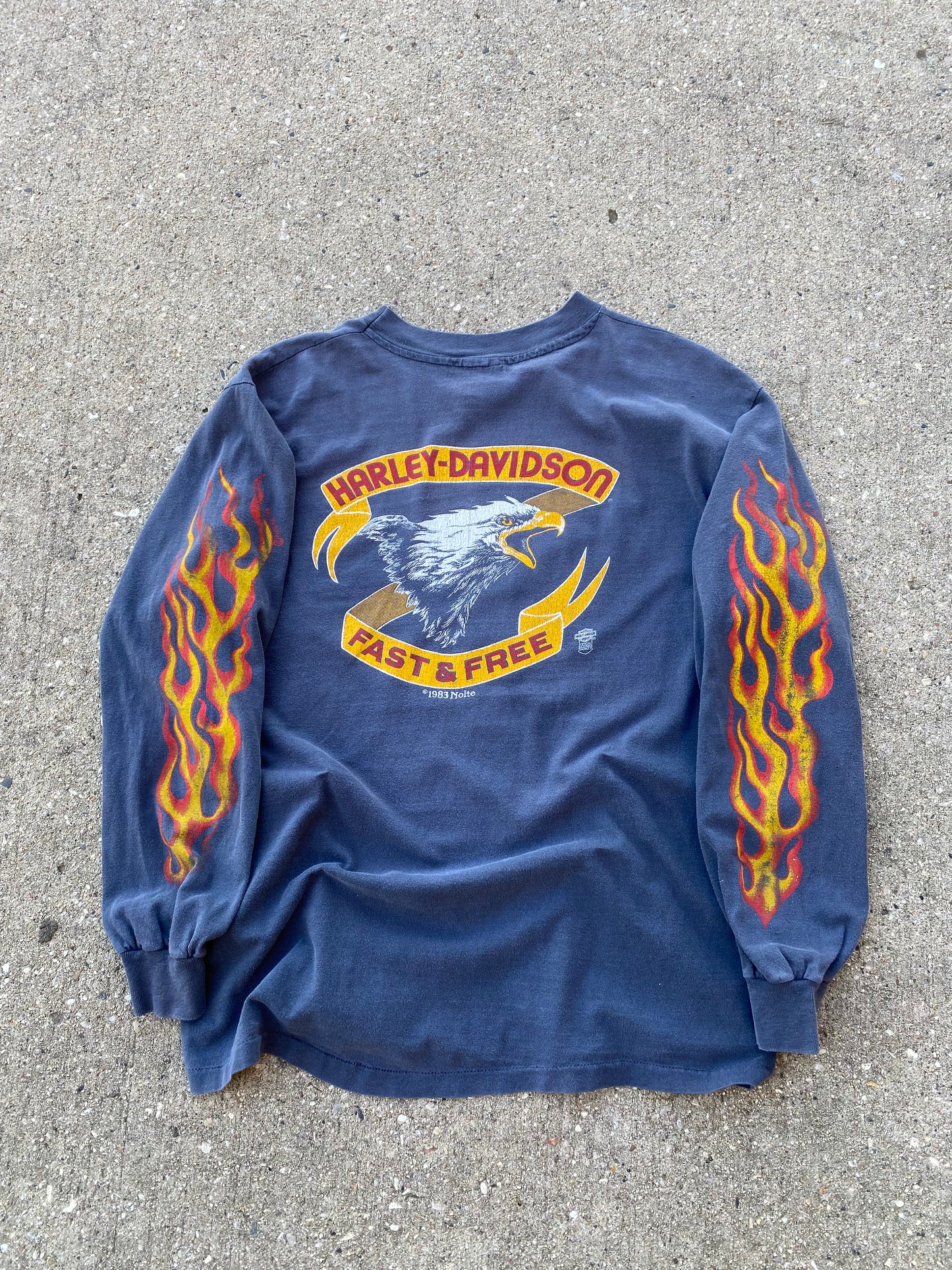 Vintage Early 80’s Harley Davidson Screaming Eagle long sleeve shirt fits large