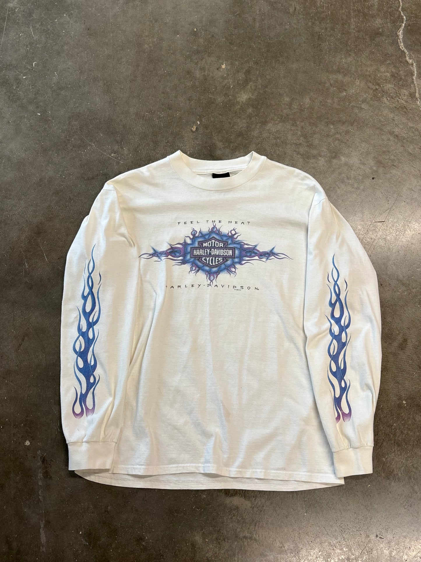 Vintage Harley Davidson feel the heat long sleeve size large