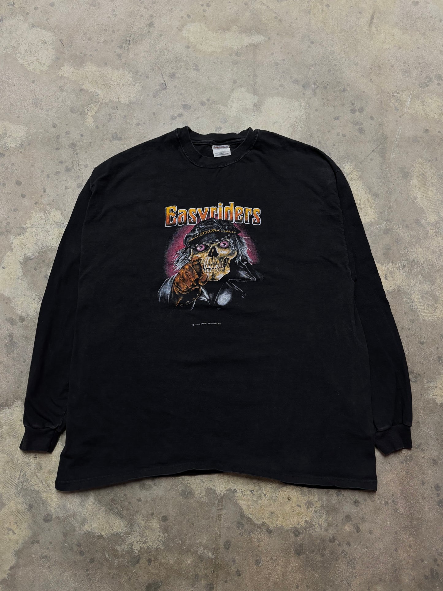 Vintage 90s Easyriders skull shirt size XXL