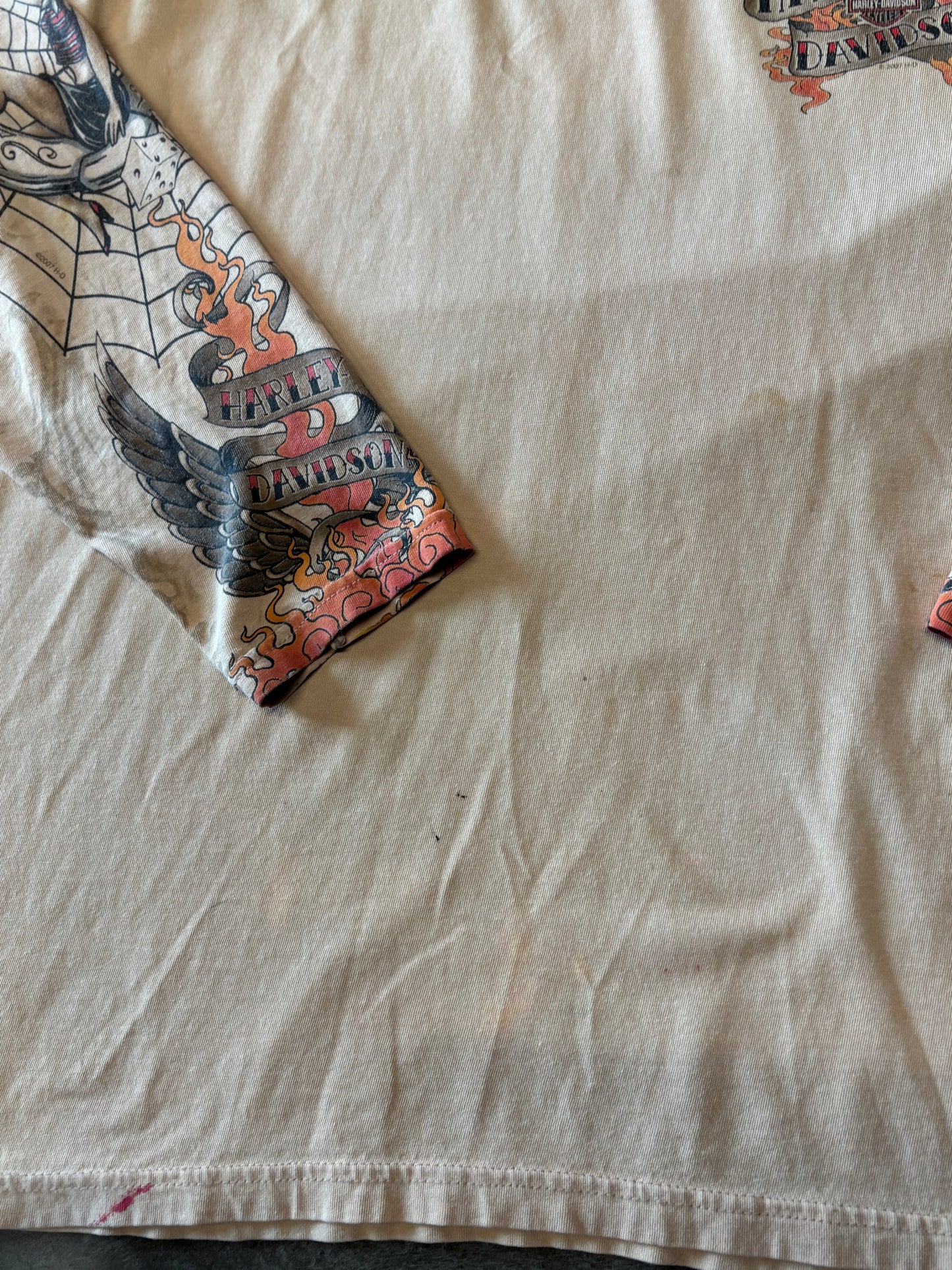 Vintage Harley Davidson Tattoo long sleeve size xxl