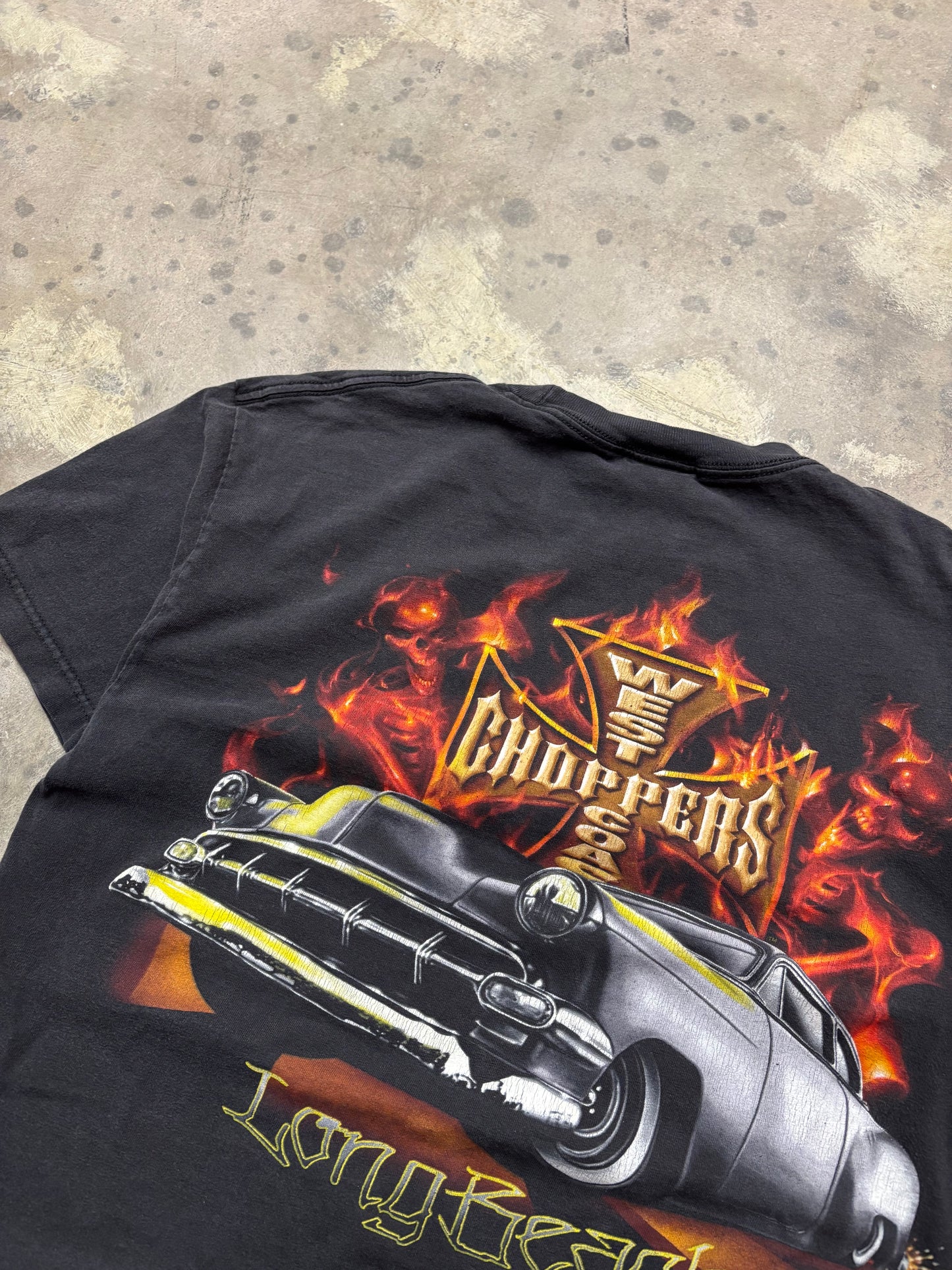 Vintage West Coast Choppers Fire shirt size large