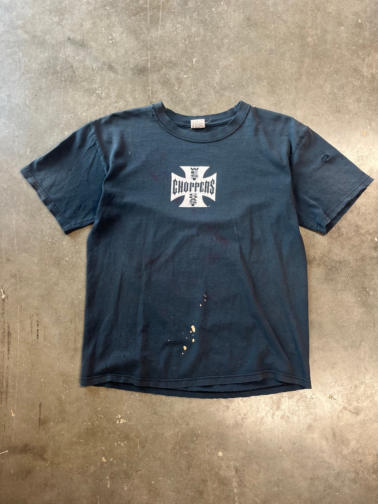 Vintage thrashed west coast choppers shirt size medium