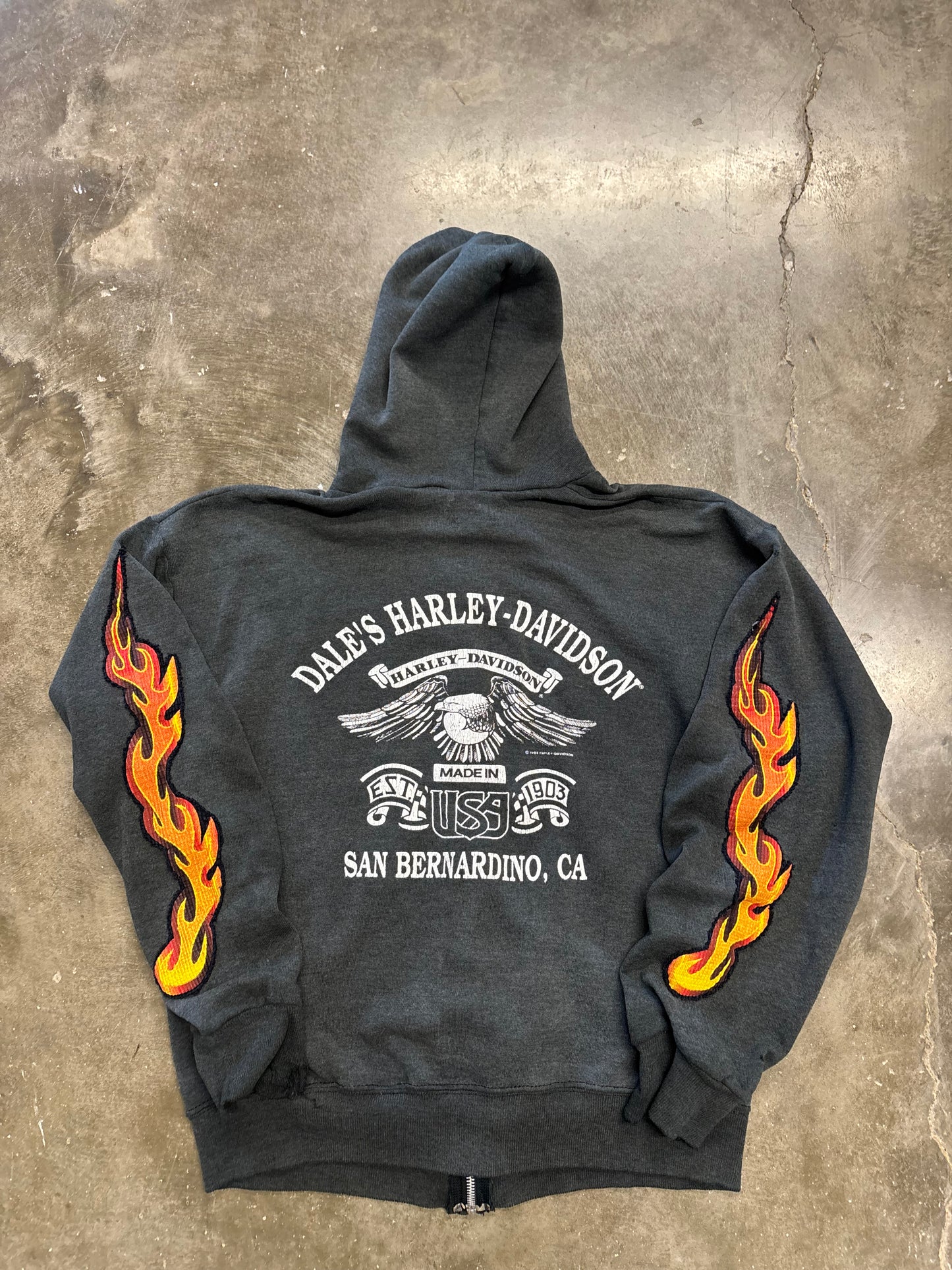 Vintage Harley Davidson Zip up hoodie size medium